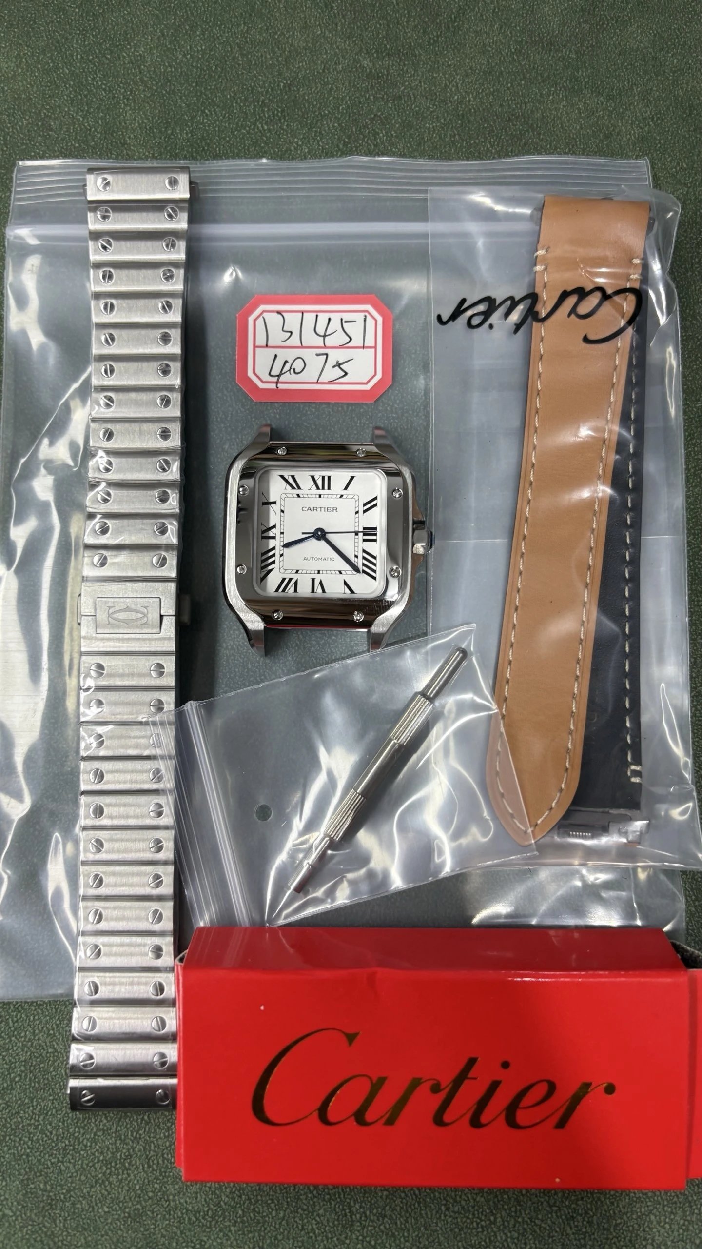 Cartier Santos-Dumont Watch - White Dial-011242