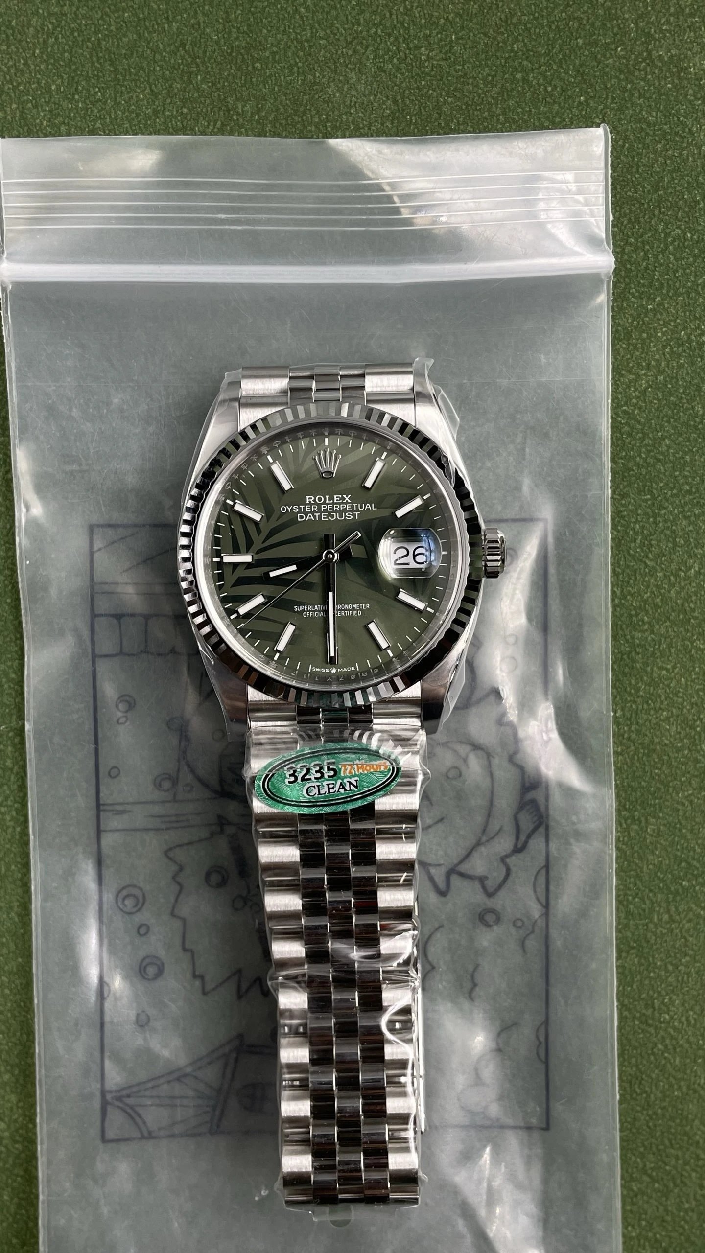 Rolex Datejust Watch - Green Dial, Black Dial, White Dial, Brown Dial, Silver Dial-009439