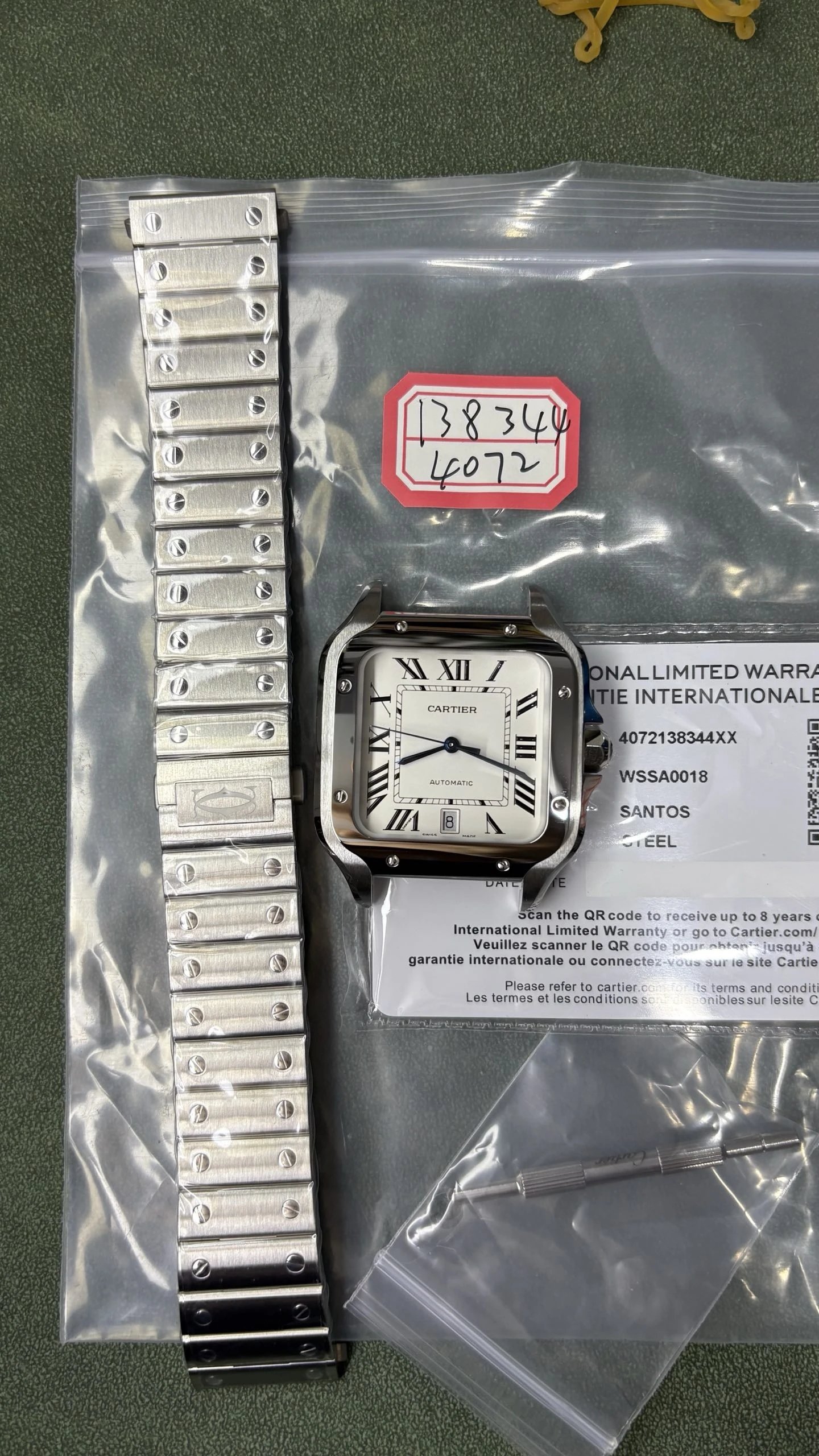 Cartier Santos Watch - Silver Dial-011212