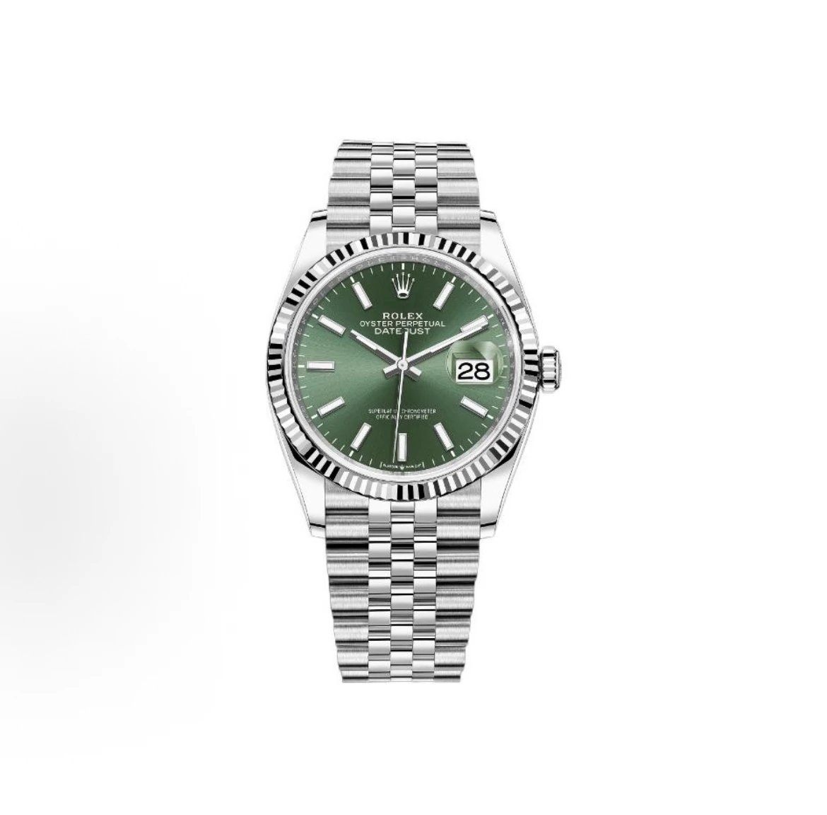 Rolex Oyster Perpetual Datejust Watch - Green Dial-009865