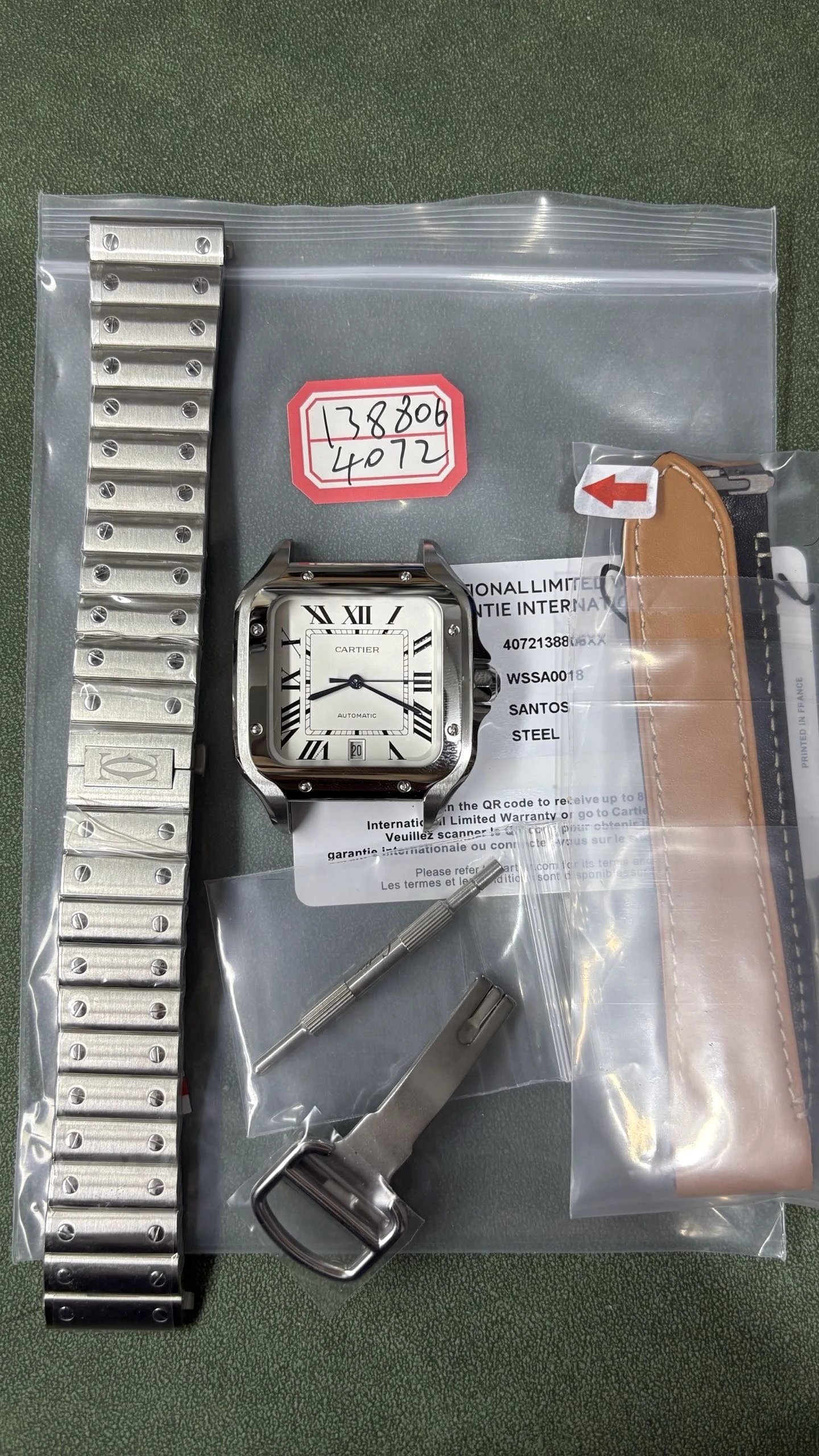 Cartier Santos Watch - White Dial-011236
