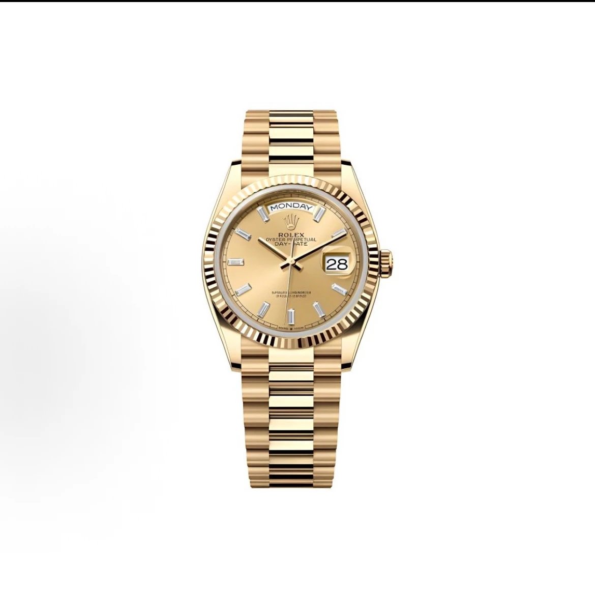 Rolex Oyster Perpetual Day-Date Watch - Champagne Dial-010599