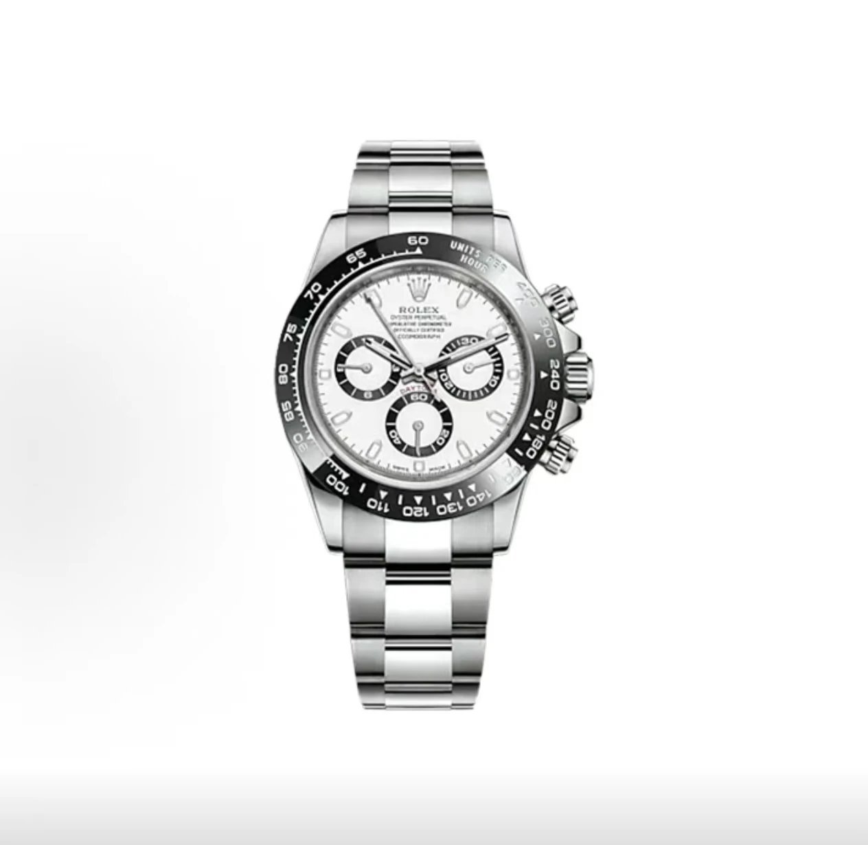 Rolex Cosmograph Daytona Watch - White Dial-009962
