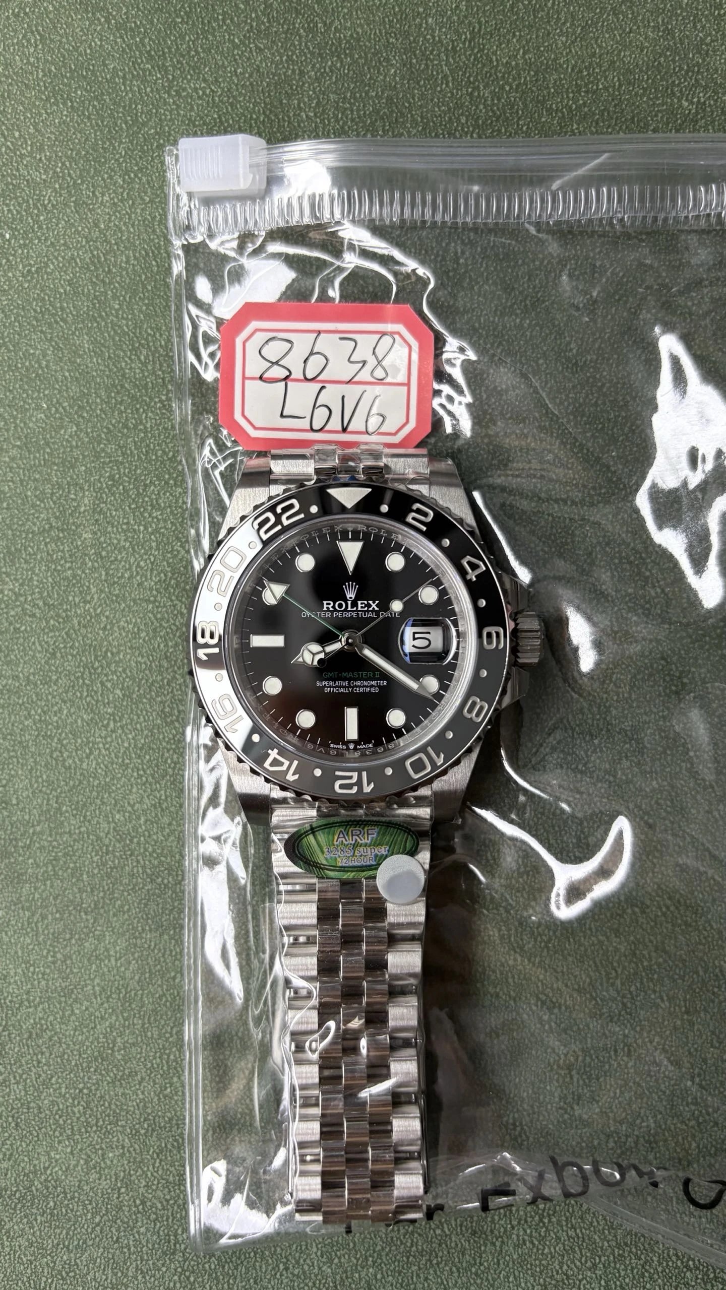 Rolex GMT-Master II Watch - Black Dial-009441