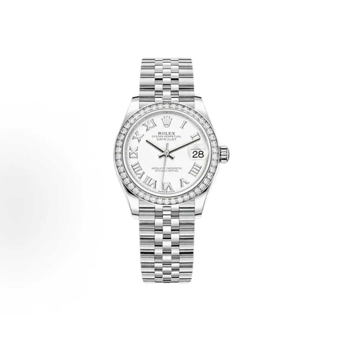 Rolex Datejust Watch - White Dial-010240