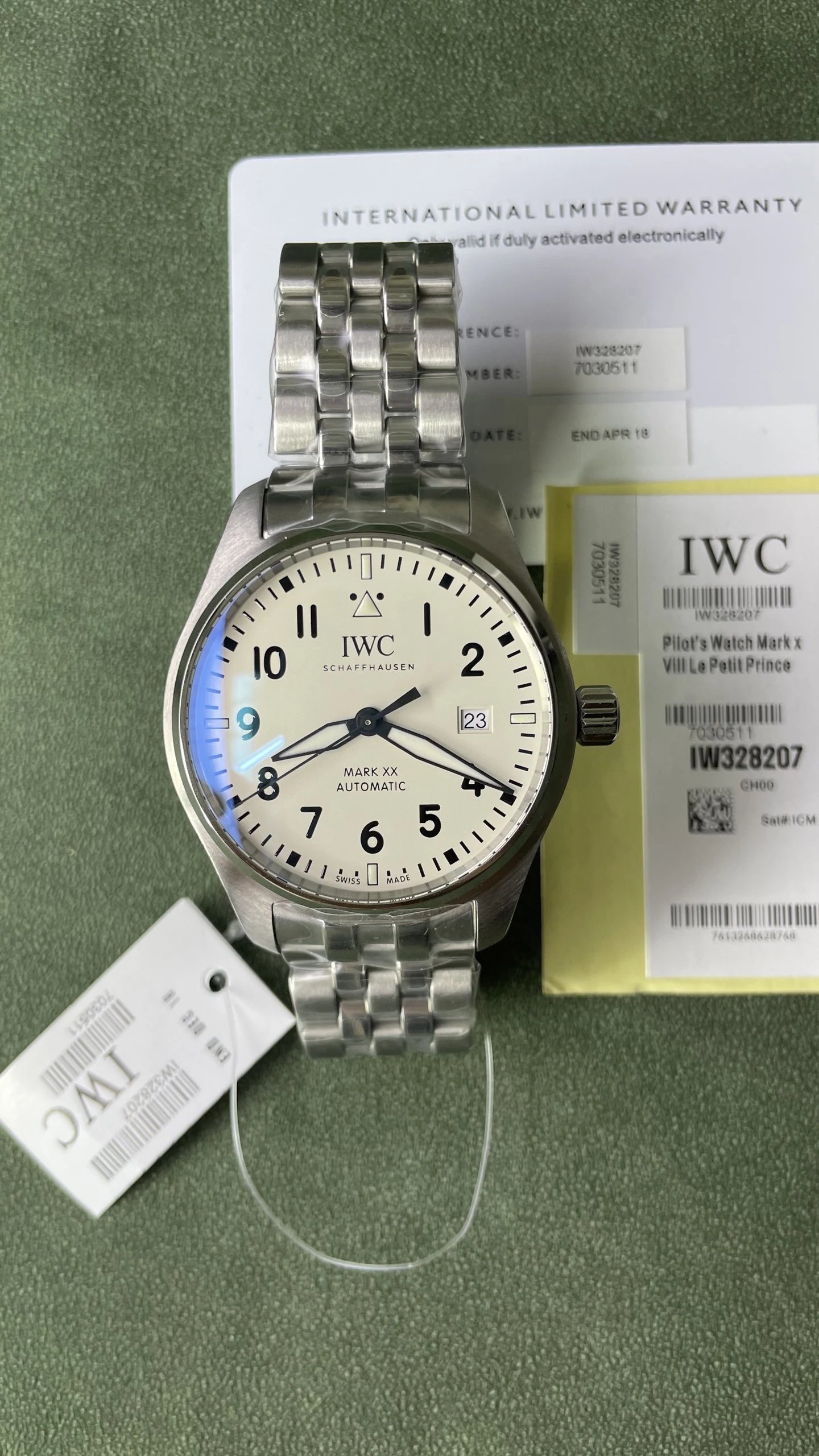 IWC Pilot's Watch Mark XX Watch - Cream Dial-010832