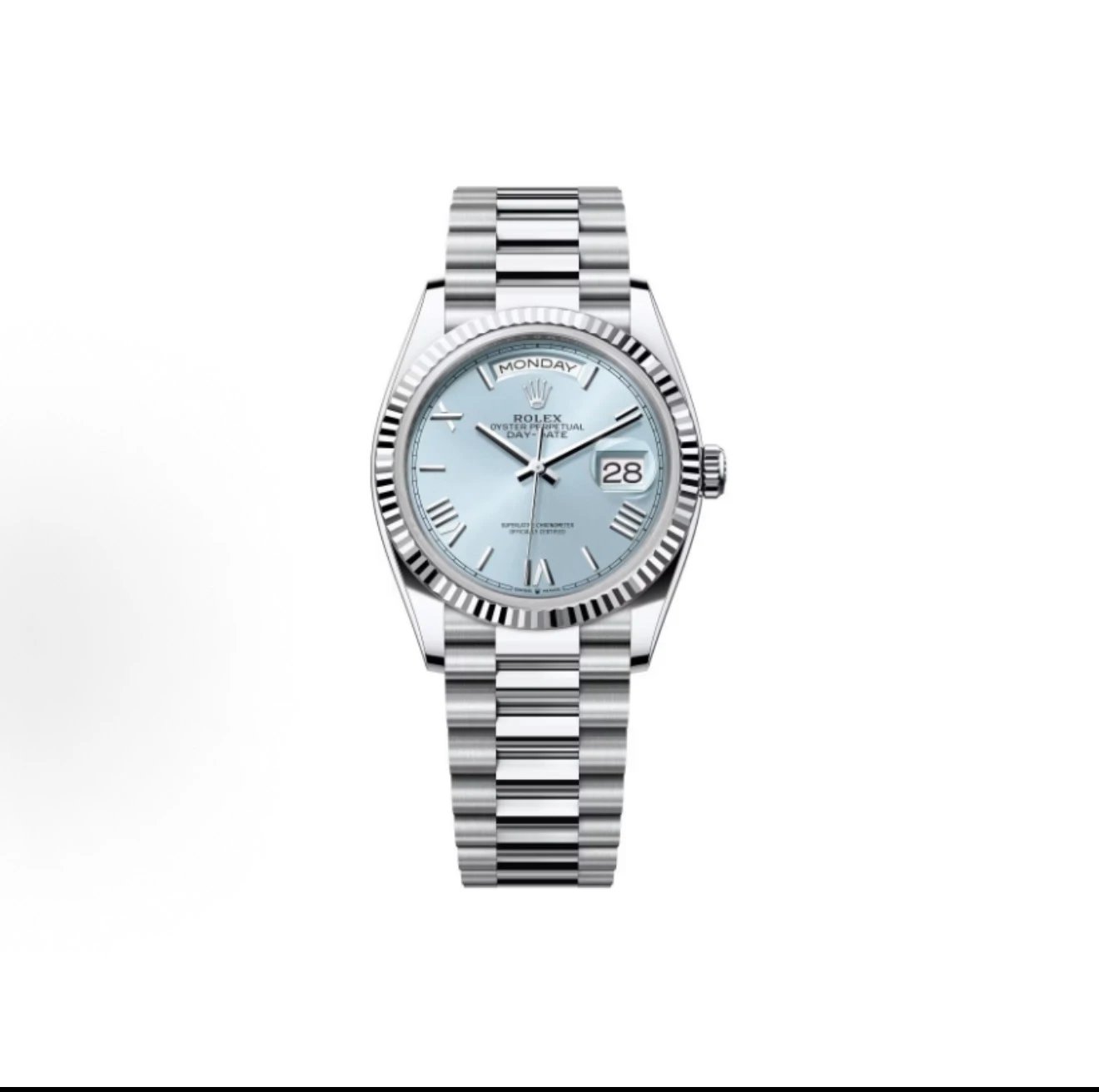 Rolex Day-Date Watch - Ice Blue Dial-009474