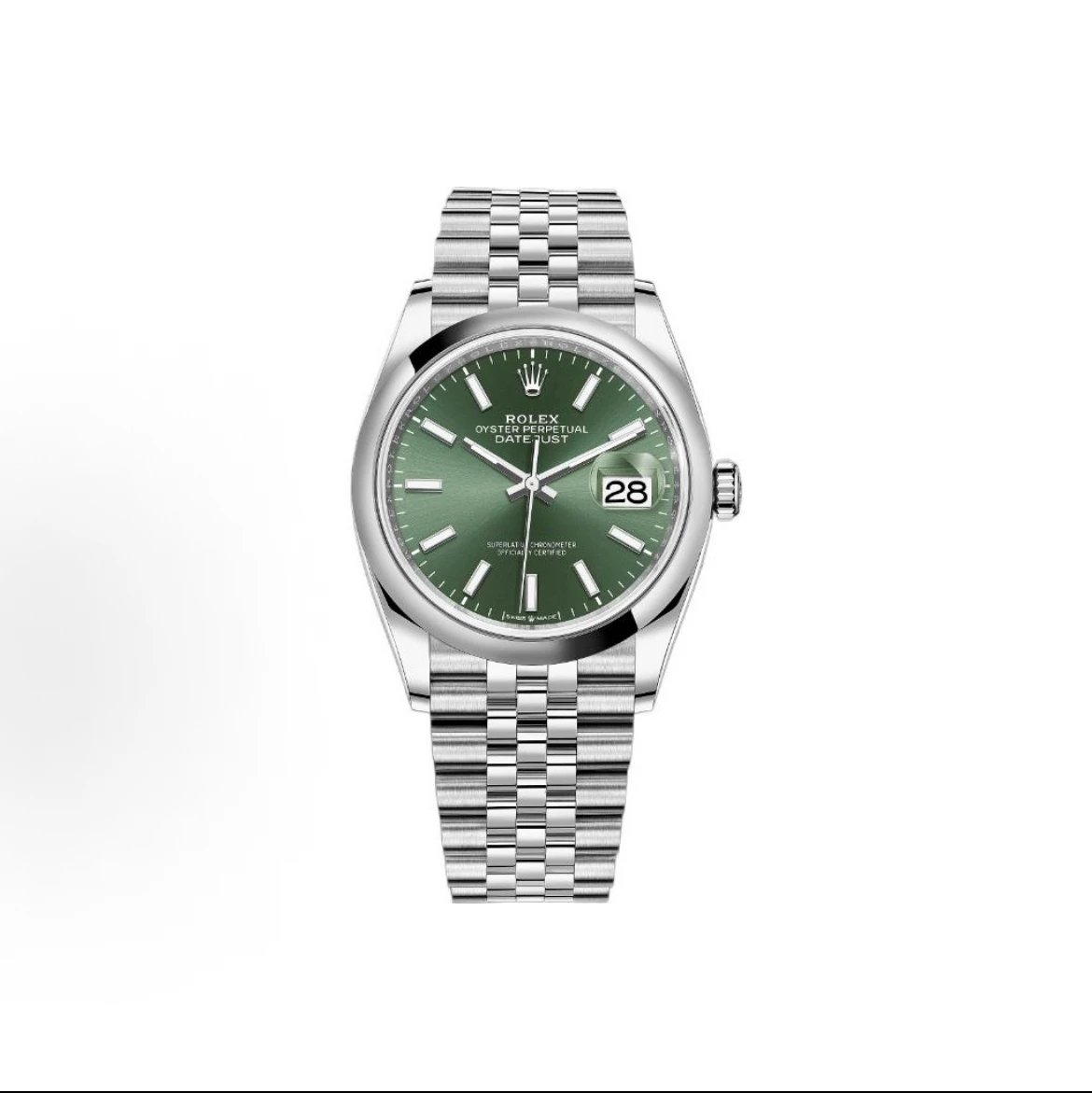 Rolex Oyster Perpetual Datejust Watch - Green Dial-010205