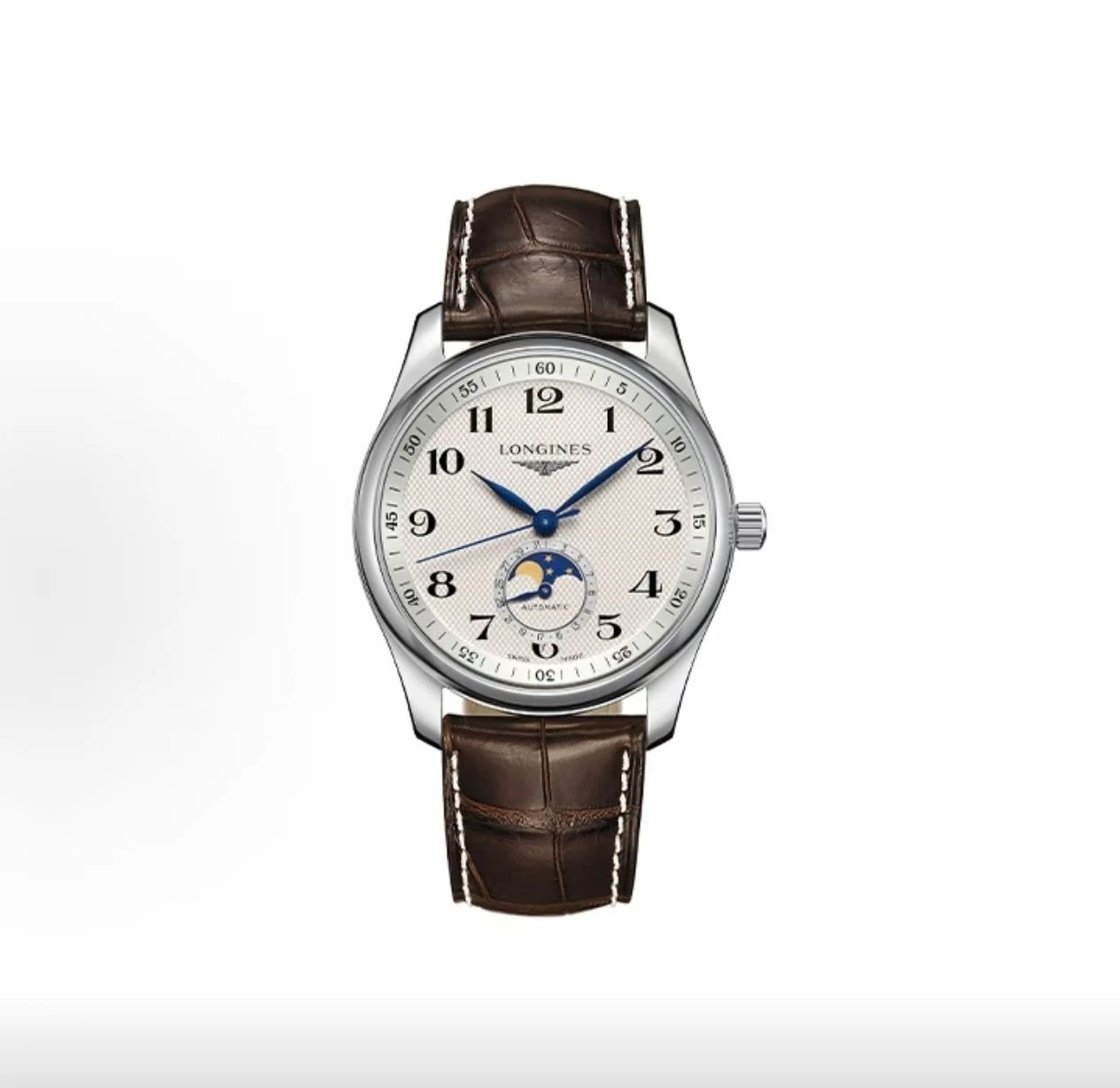 Longines Master Collection Watch - Silver Dial with Moonphase-010898