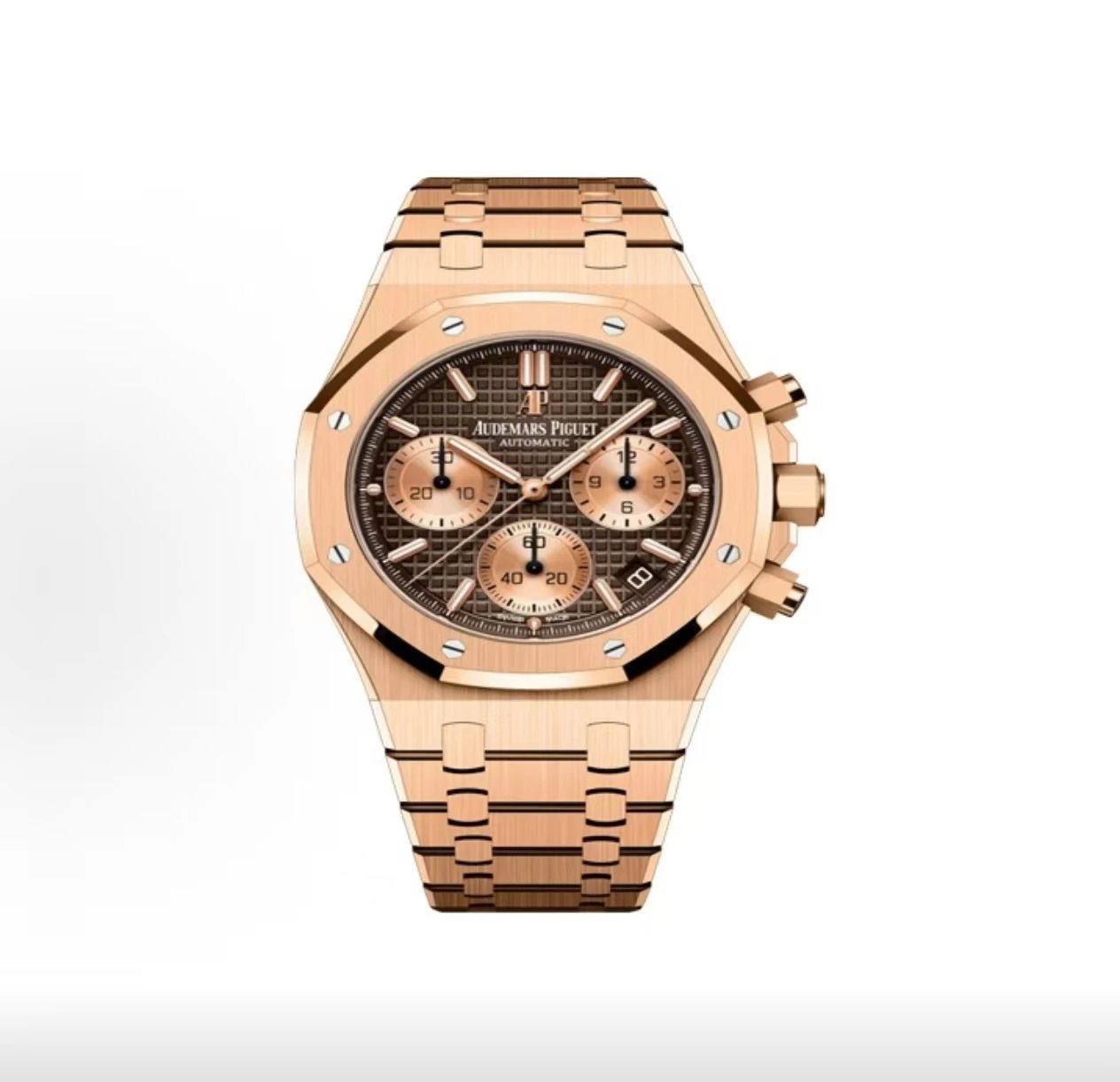 Audemars Piguet Royal Oak Chronograph Watch - Brown Tapisserie Dial-011056
