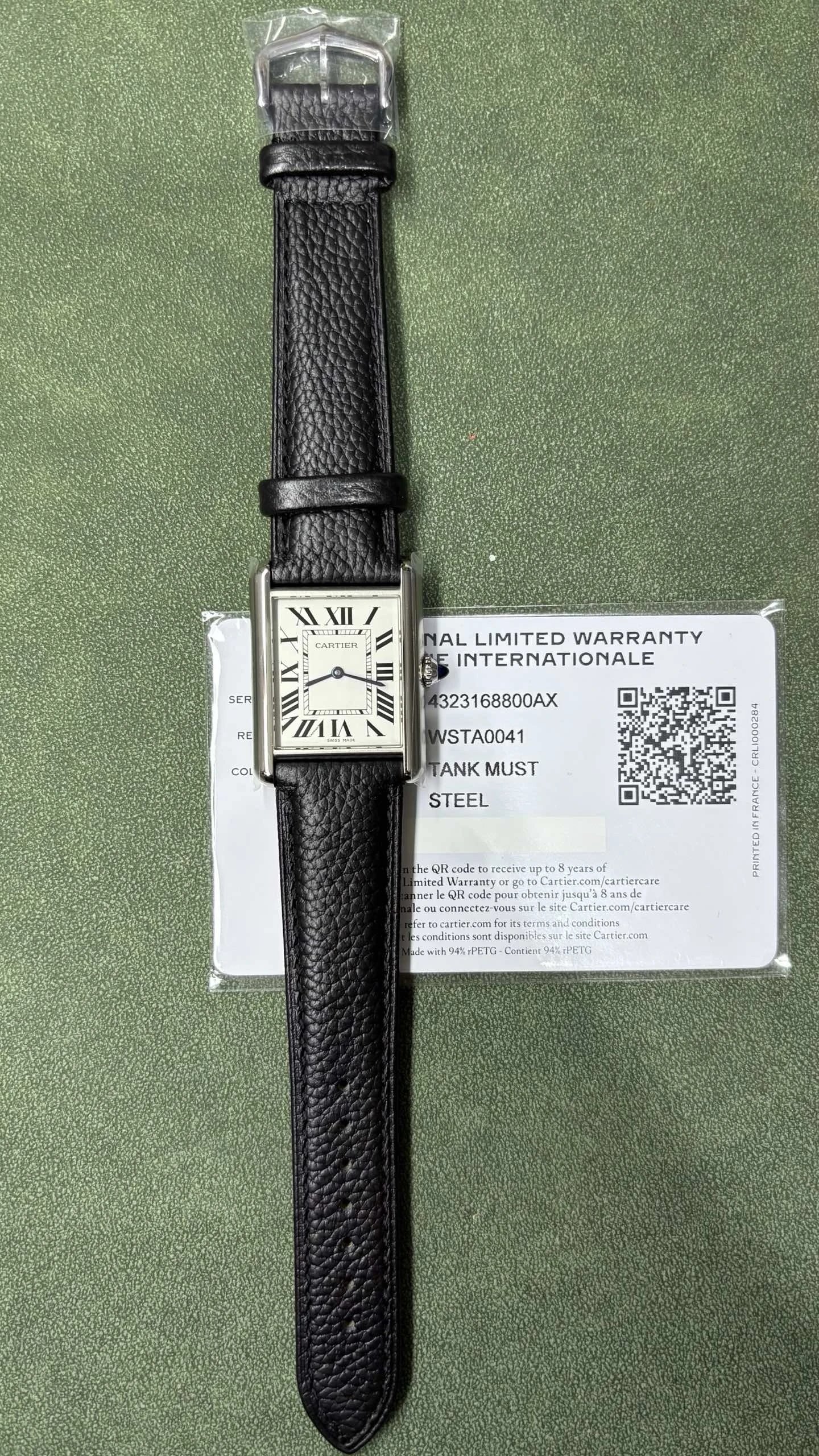 Cartier Tank Must Steel Watch