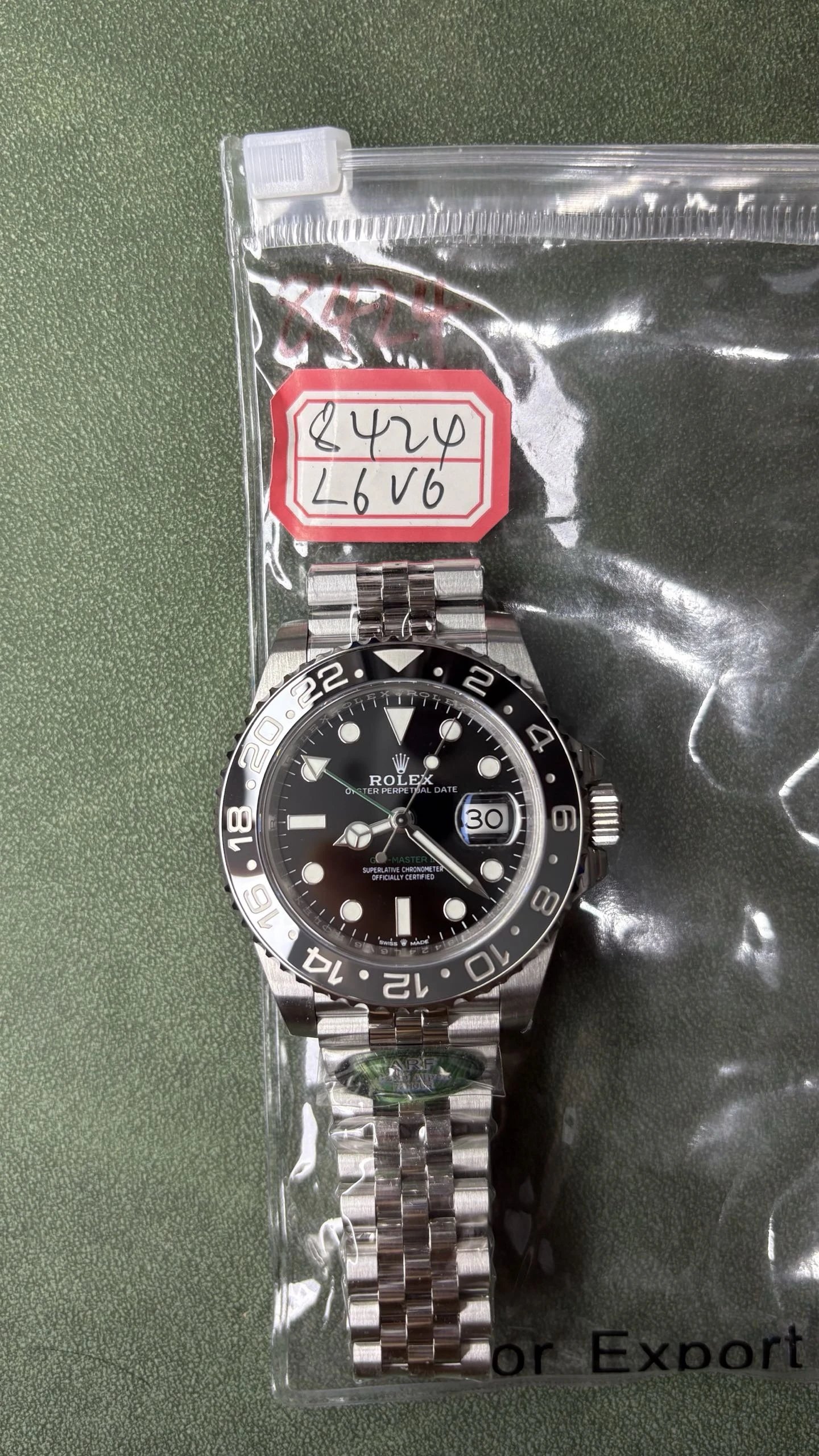 Rolex GMT-Master II Watch - Black Dial-009415
