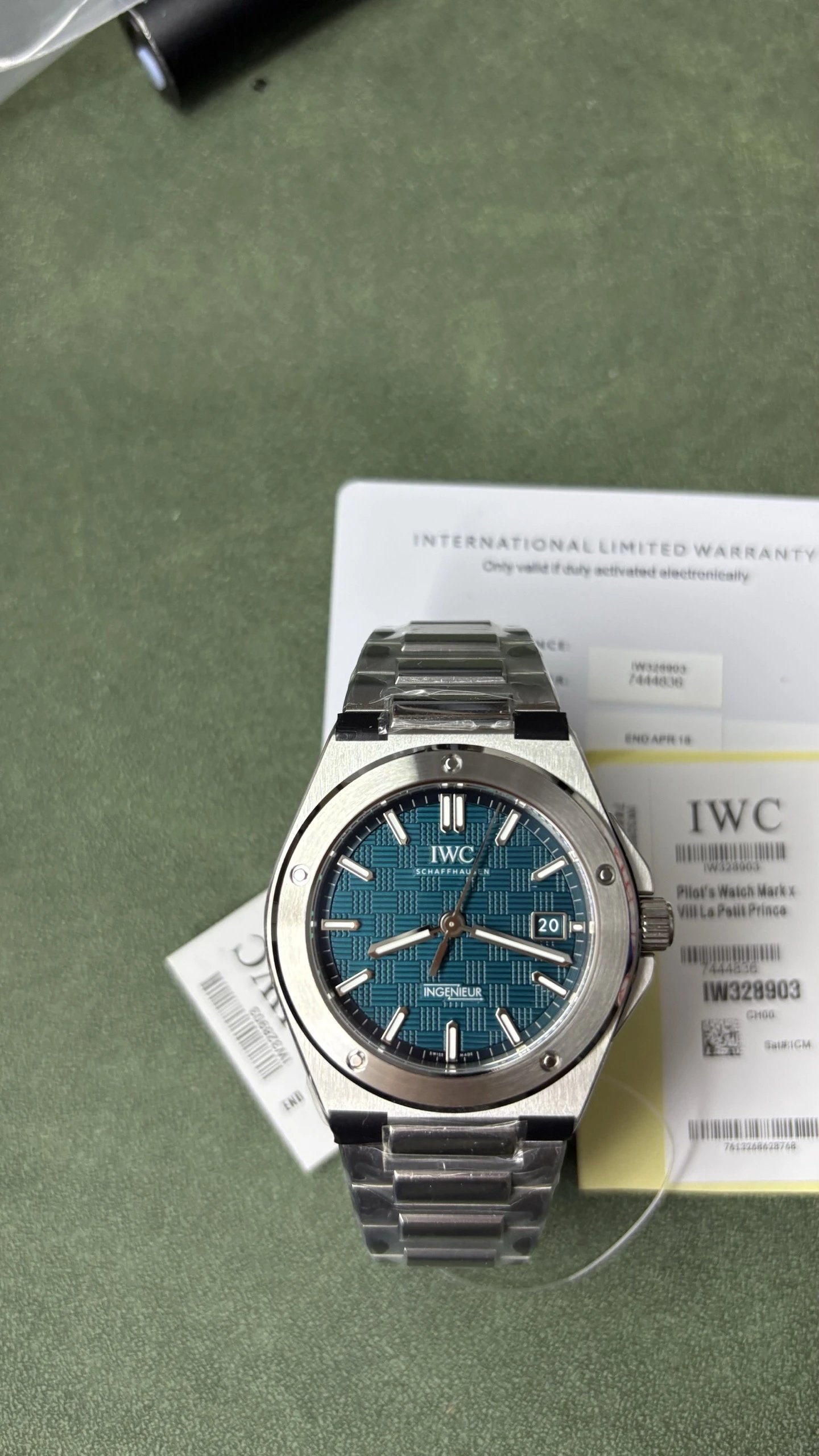 IWC Pilot's Watch Mark XX Watch - Blue Dial-010846