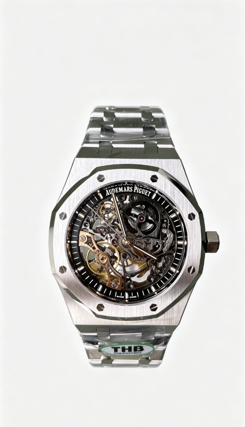 Audemars Piguet Royal Oak Skeleton Watch - Black Dial-011055