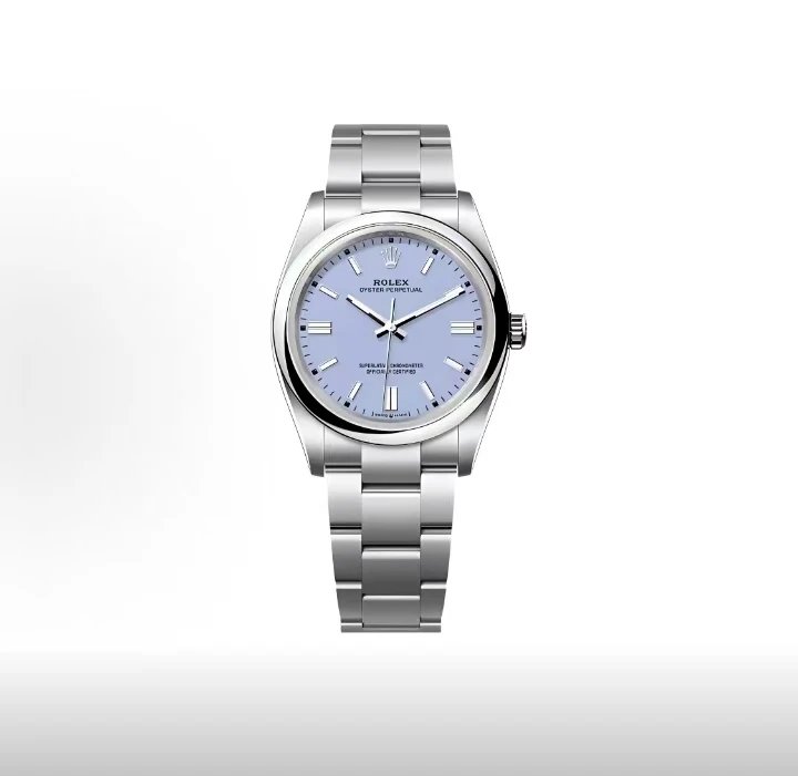 Rolex Oyster Perpetual Watch - Lilac Dial-009431