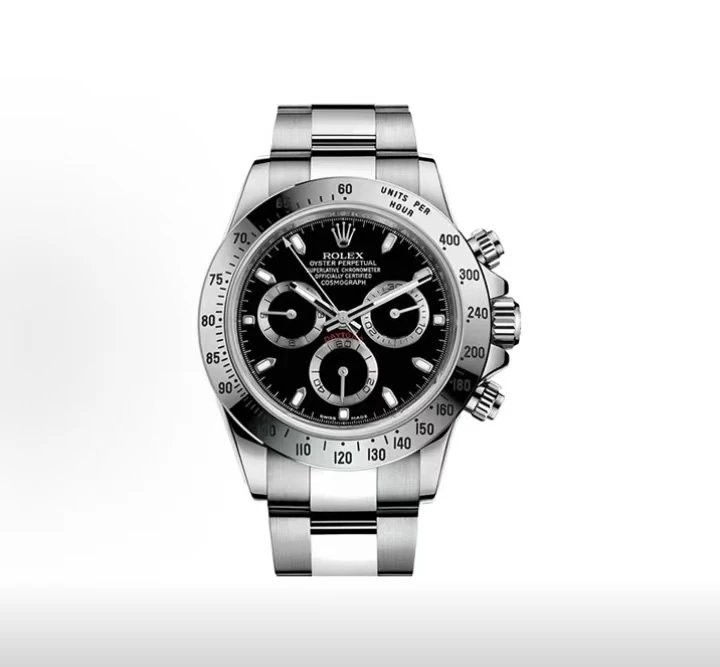 Rolex Cosmograph Daytona Watch - Black Dial-009455