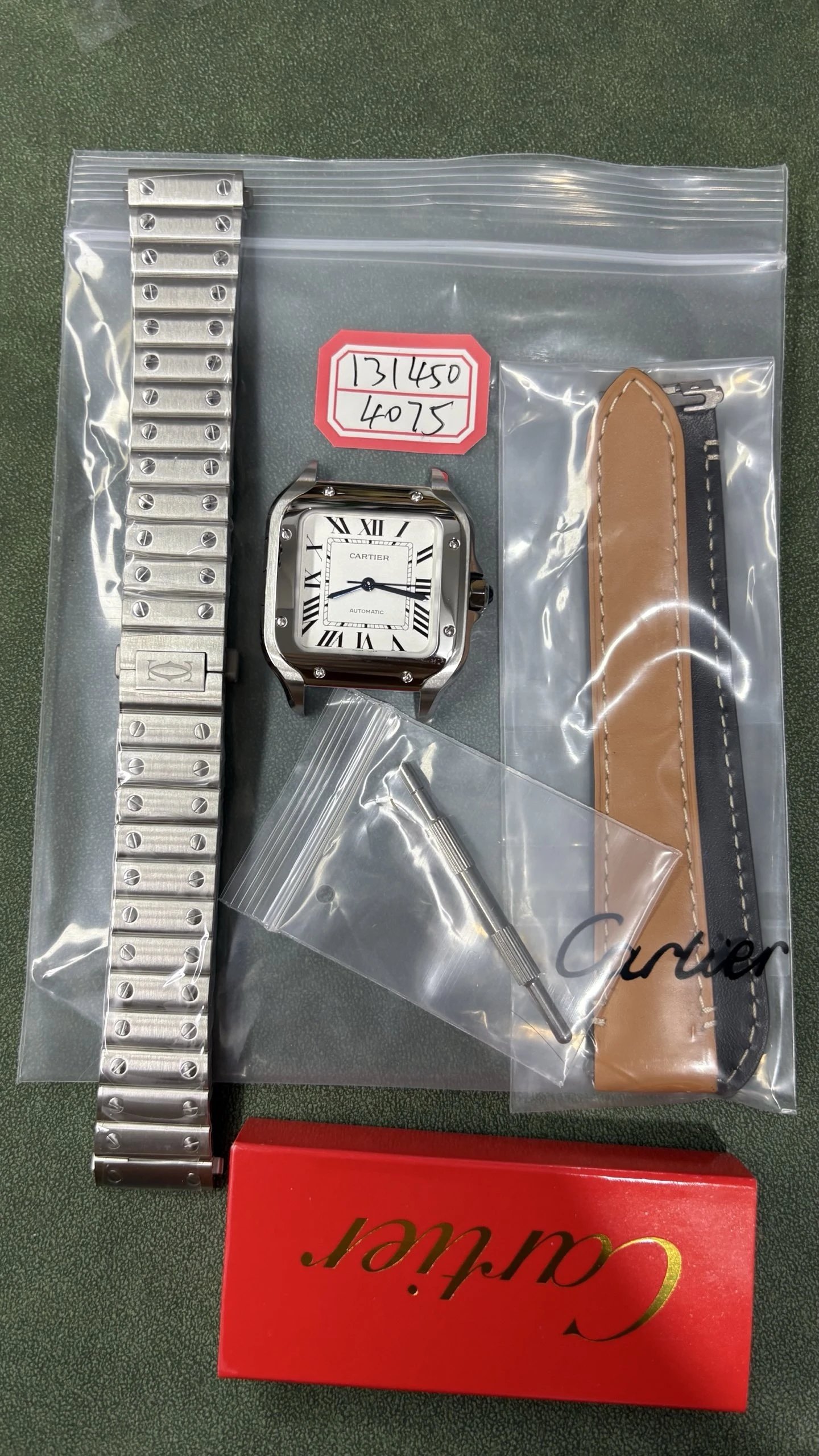 Cartier Santos de Cartier Watch - Silver Dial-010866