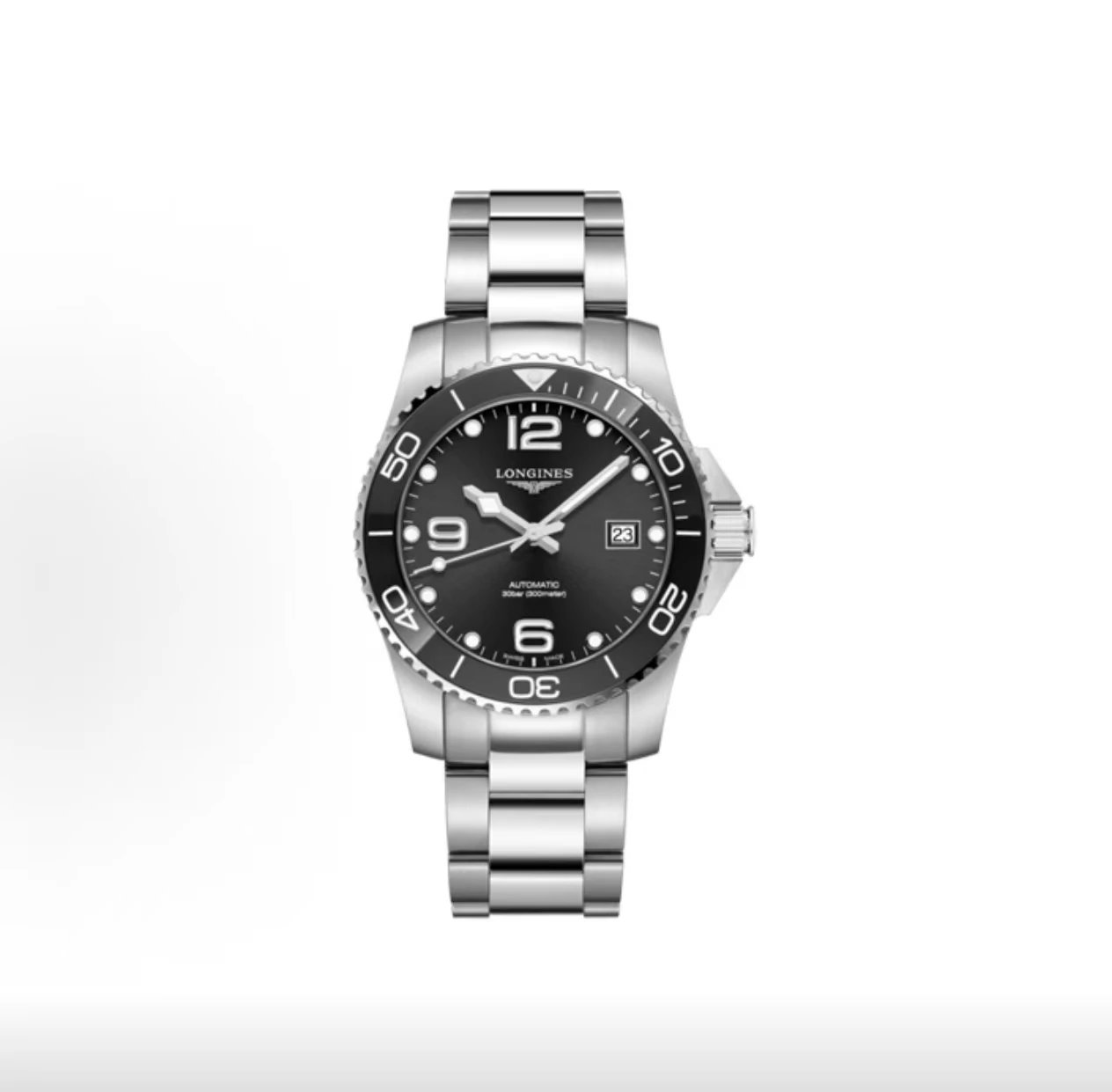 Longines Hydroconquest Watch - Black Dial-010709