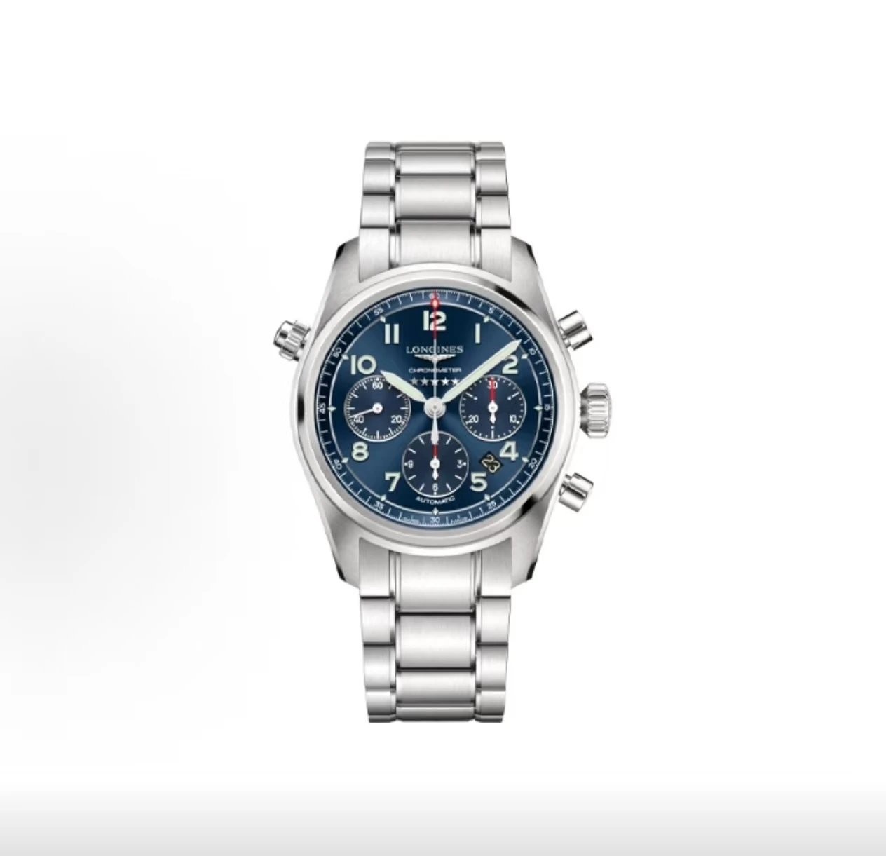 Longines Spirit Chronograph Watch - Blue Dial-010683
