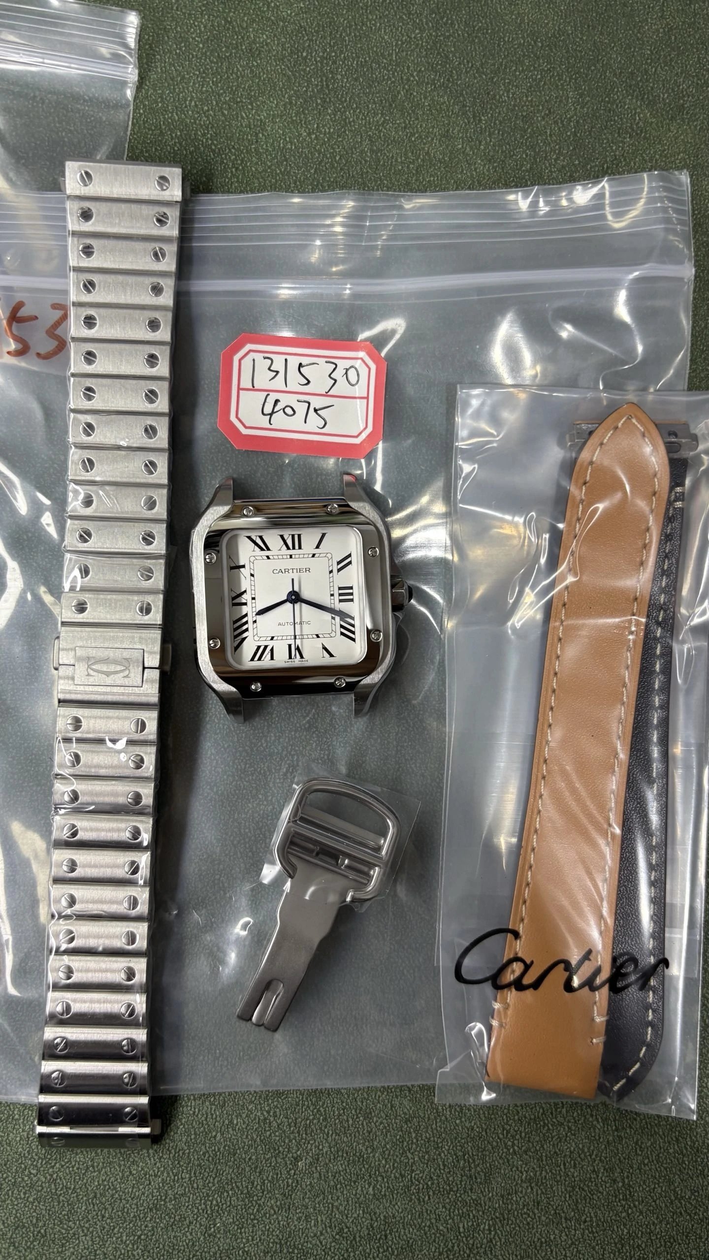 Cartier Santos-Dumont Watch - Silver Case White Dial-011187