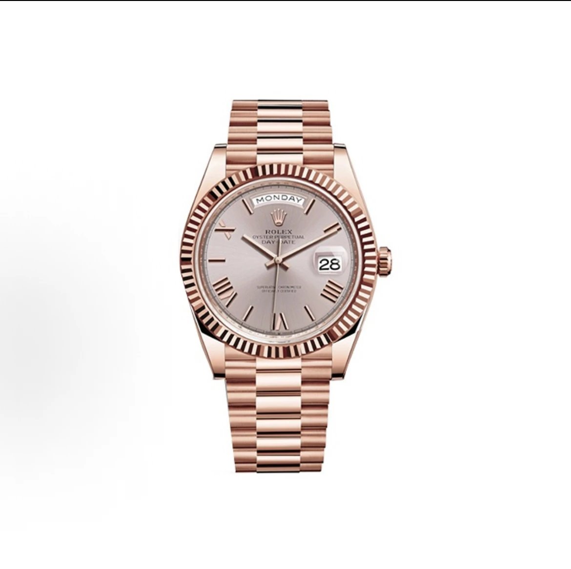 Rolex Day-Date Watch - Silver Dial-010109
