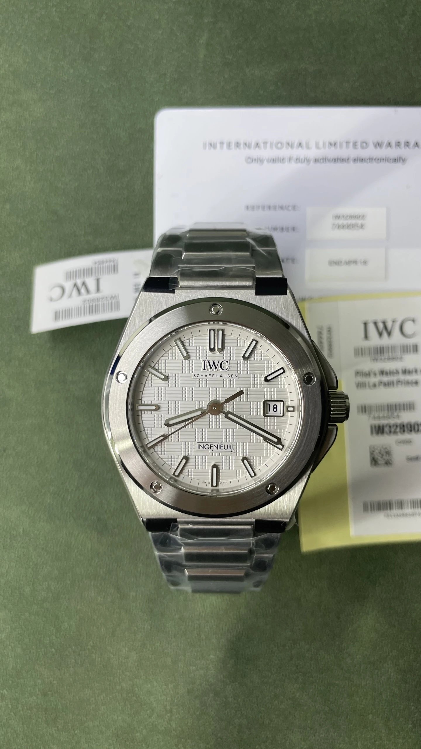 IWC Ingenieur Watch - Silver Dial-010840