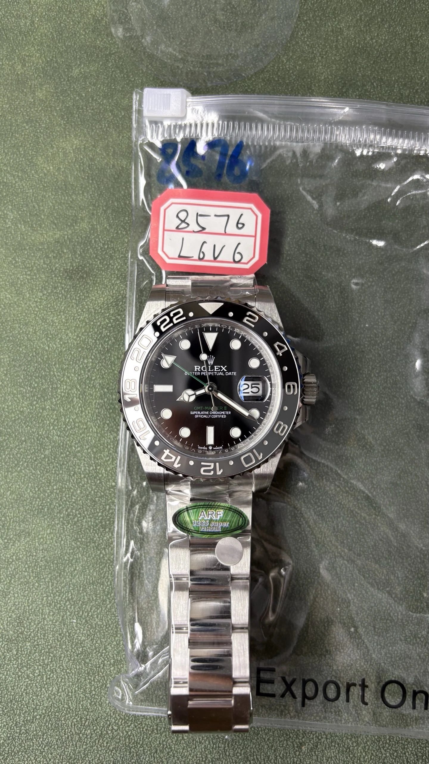 Rolex GMT-Master II Watch - Black Dial-009524
