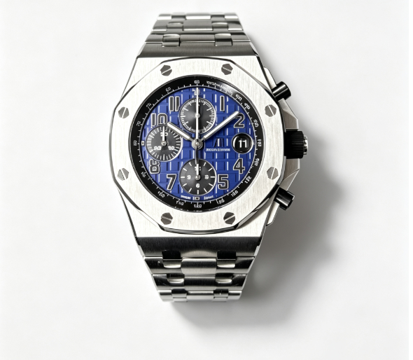Audemars Piguet Royal Oak Offshore Watch - Blue Dial-011224
