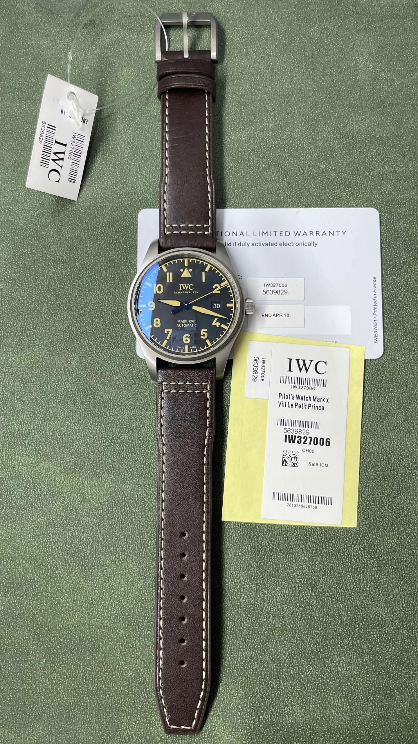 IWC Mark XVIII Watch - Black Dial-010739