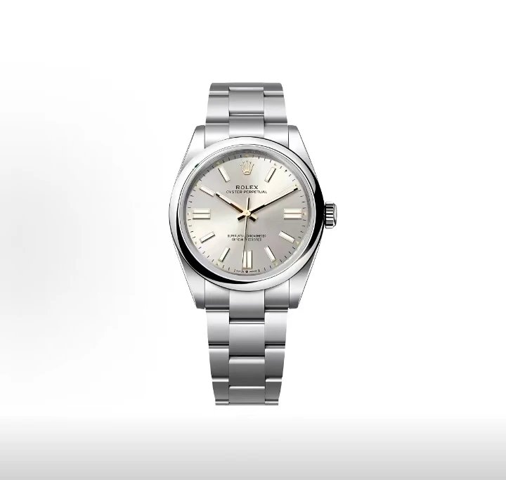 Rolex Oyster Perpetual Watch - Silver Dial-010080