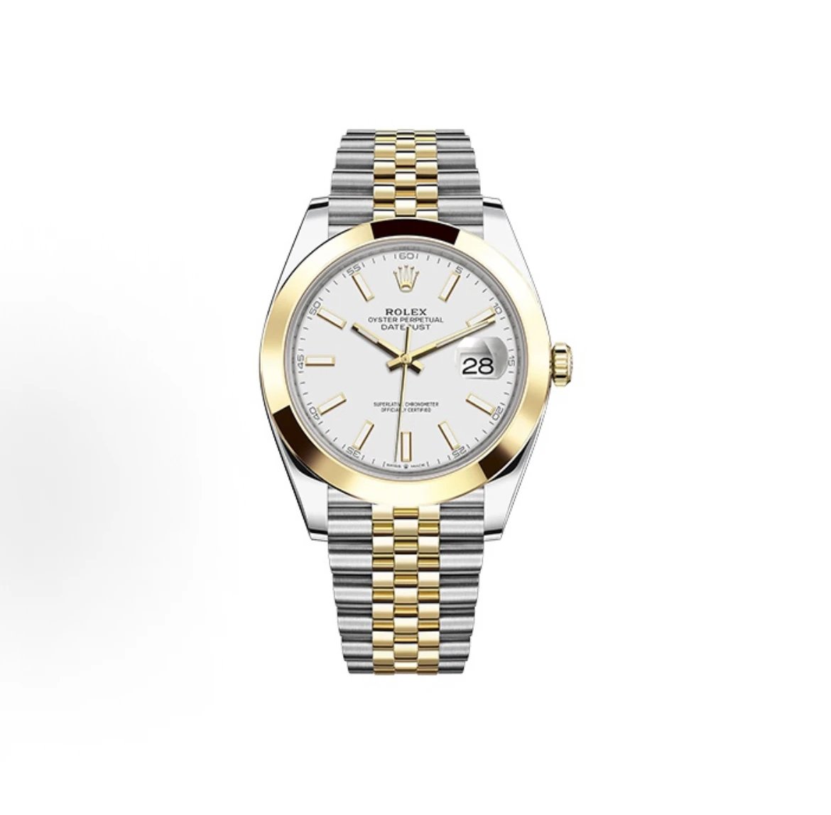 Rolex Datejust Watch - White Dial-009520
