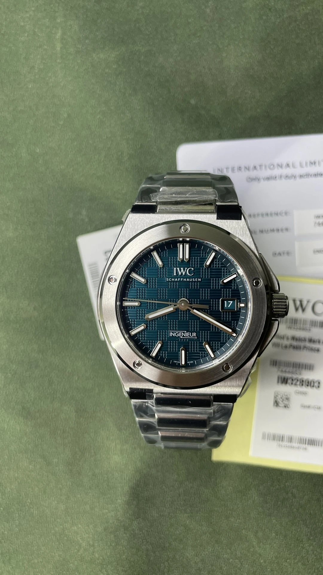 IWC Pilot's Watch Mark XX Watch - Blue Dial-010779