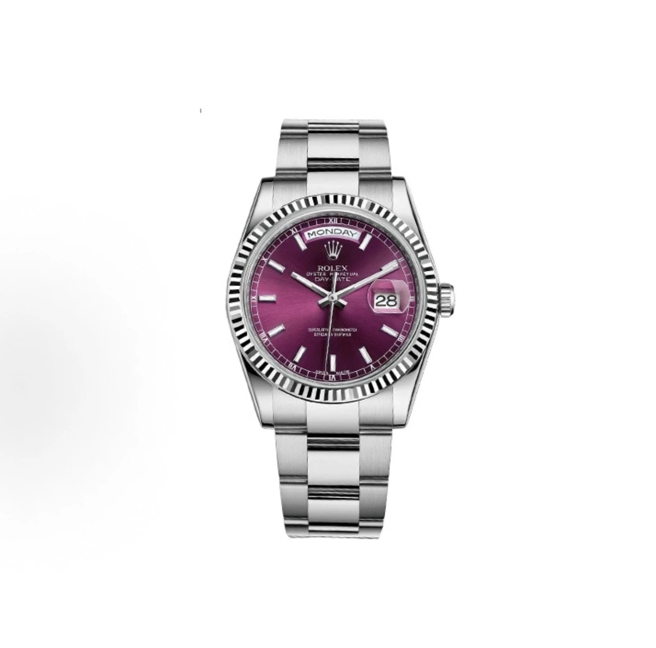 Rolex Day-Date Watch - Purple Dial-009451