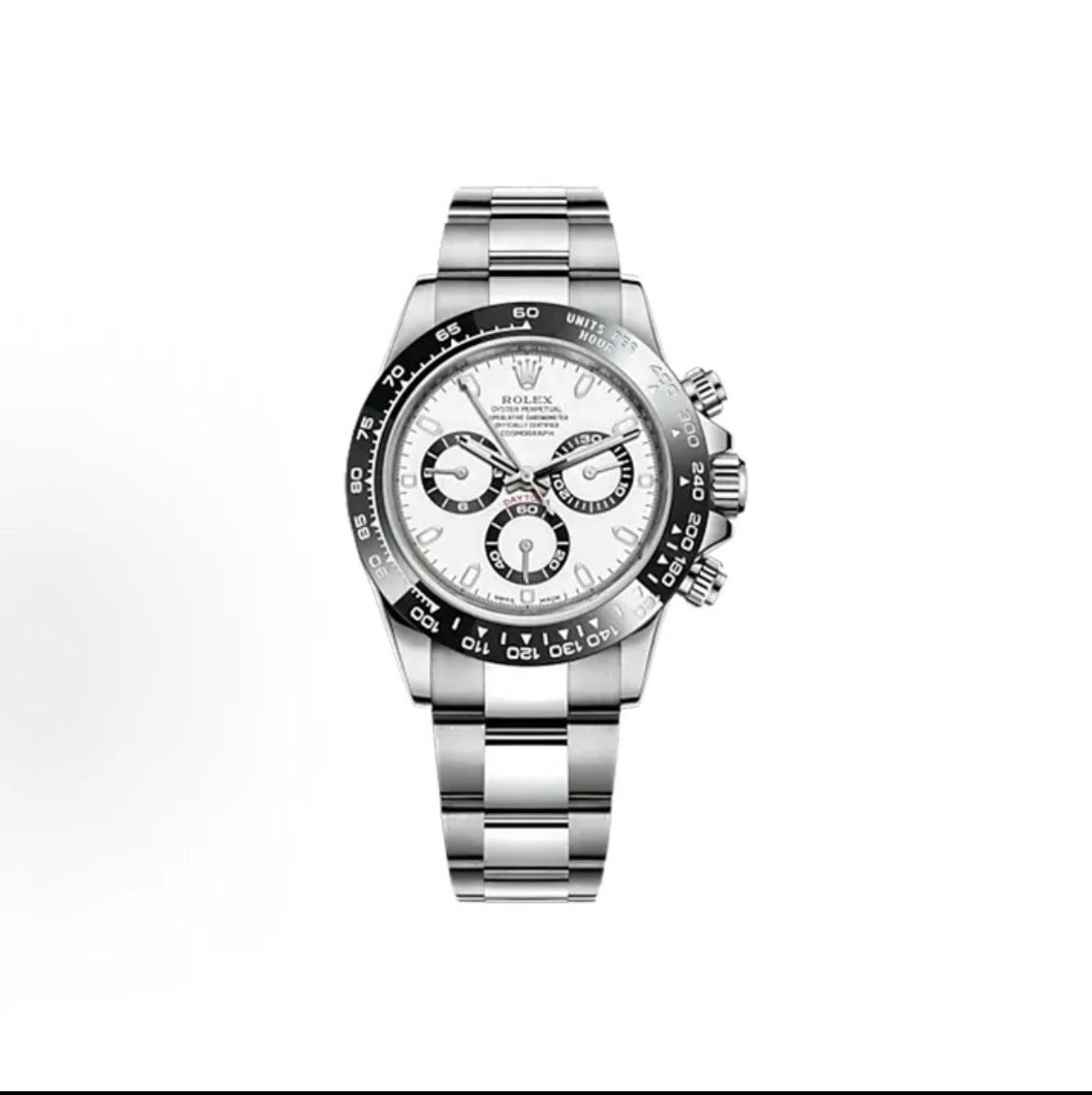 Rolex Cosmograph Daytona Watch - White Dial-010571