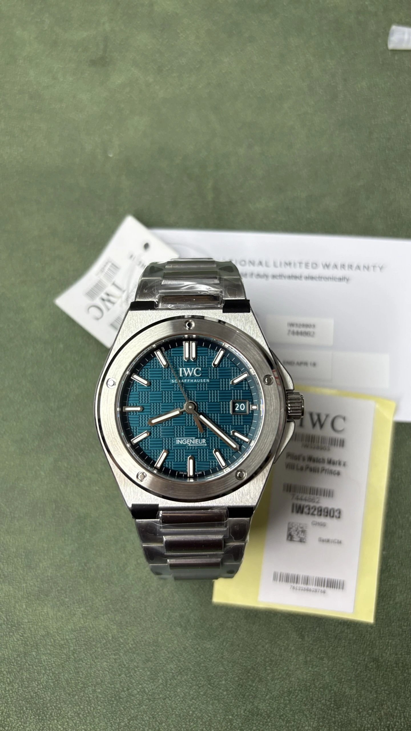 IWC Pilot's Watch Mark XX Watch - Blue Dial-010750