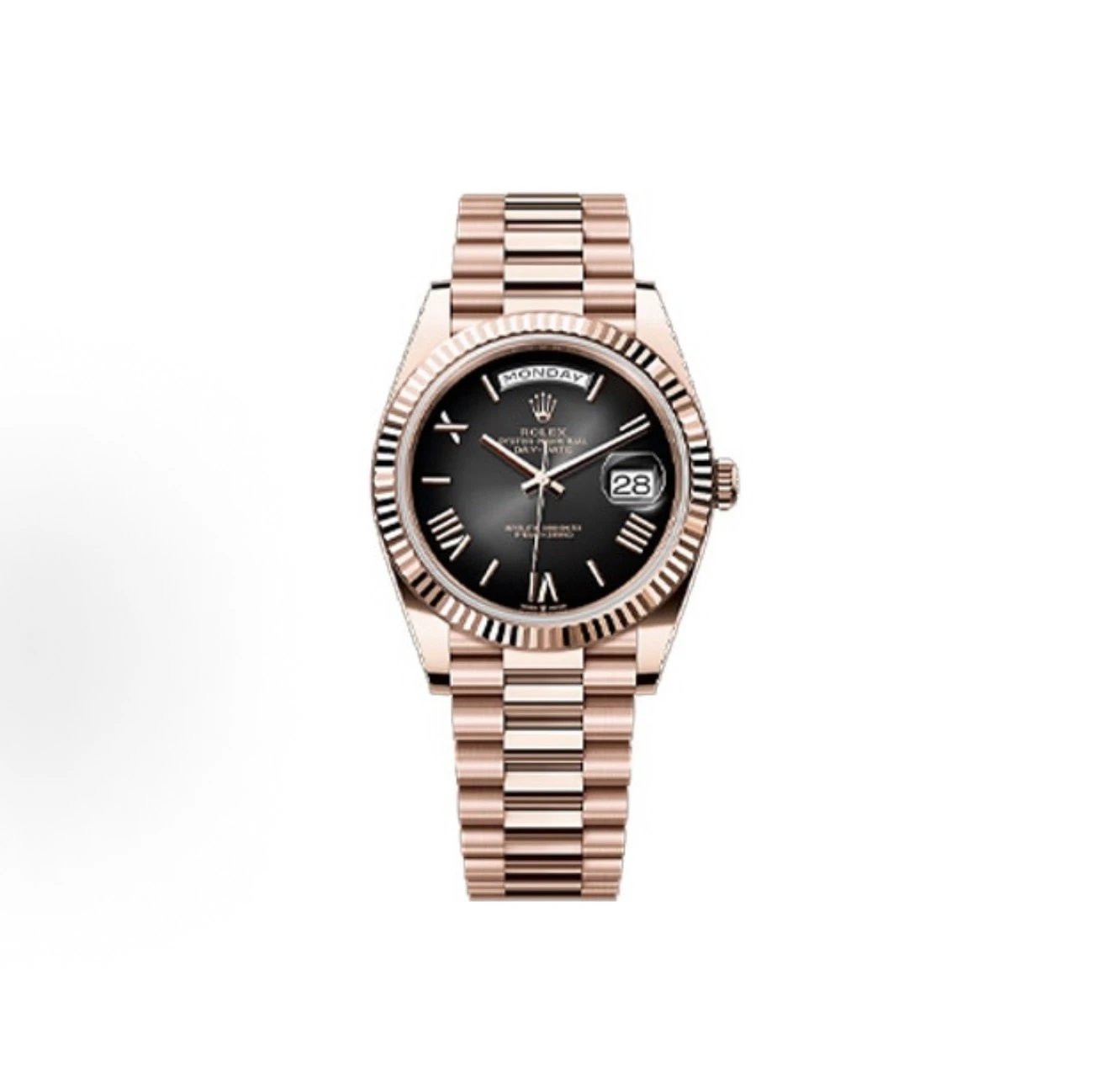 Rolex Day-Date Watch - Black Dial-010355