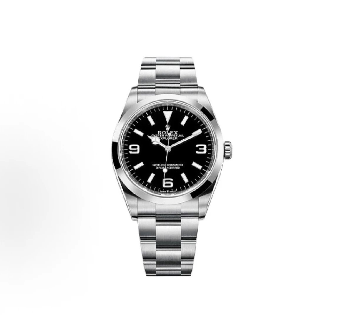 Rolex Explorer Watch - Black Dial-009503