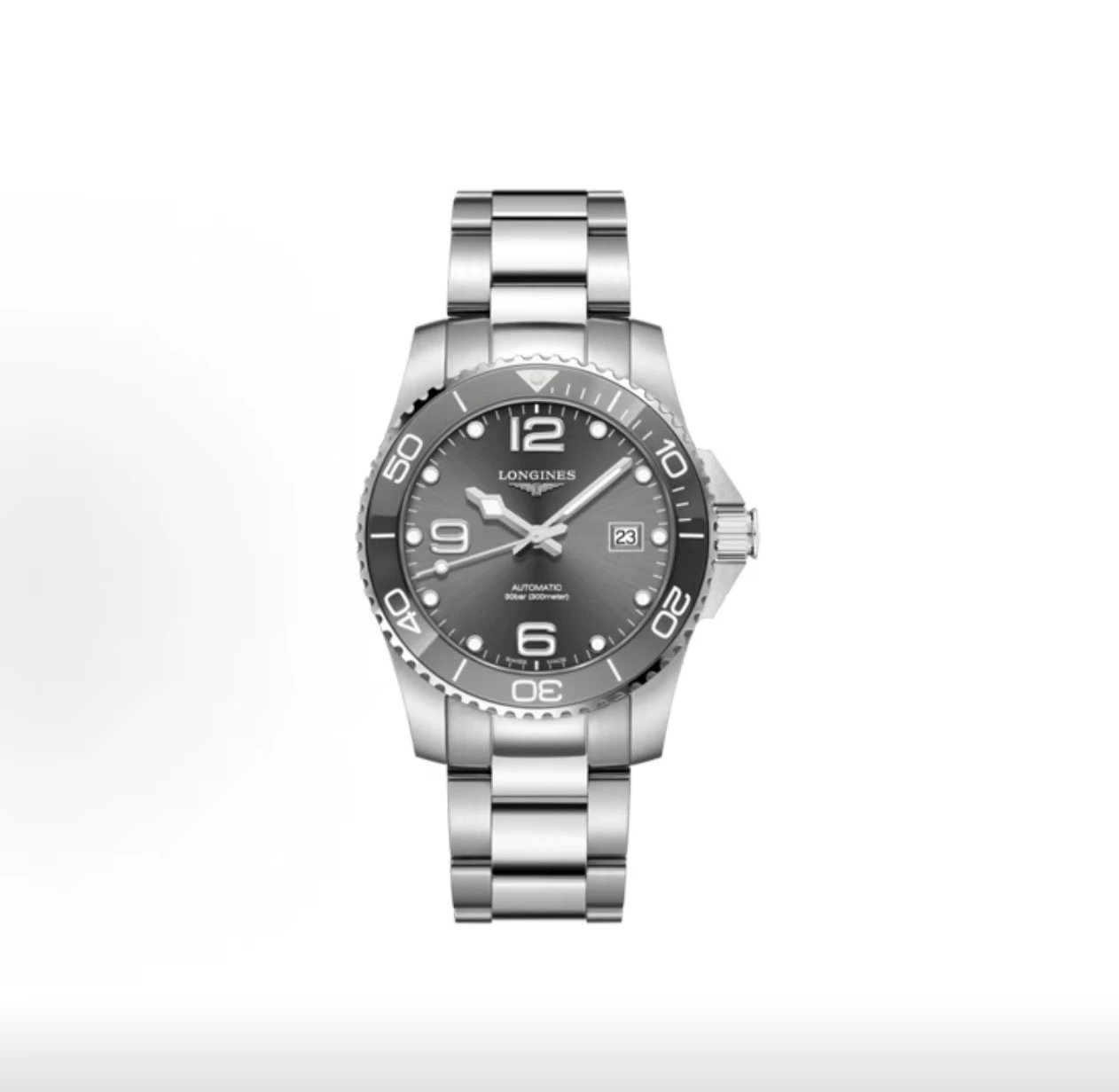 Longines Hydroconquest Watch - Grey Dial-010681