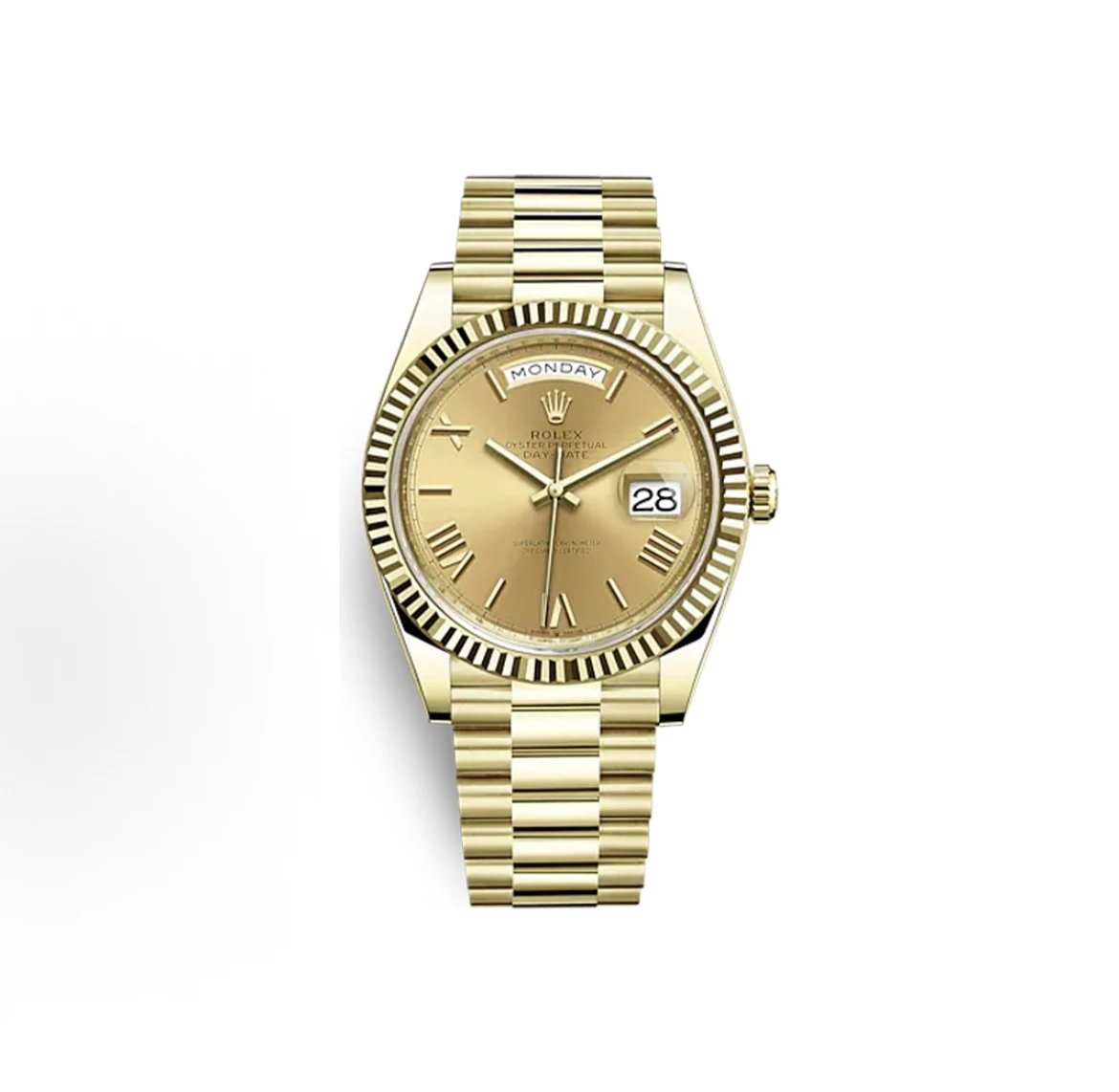 Rolex Day-Date Watch - Gold Dial-009639