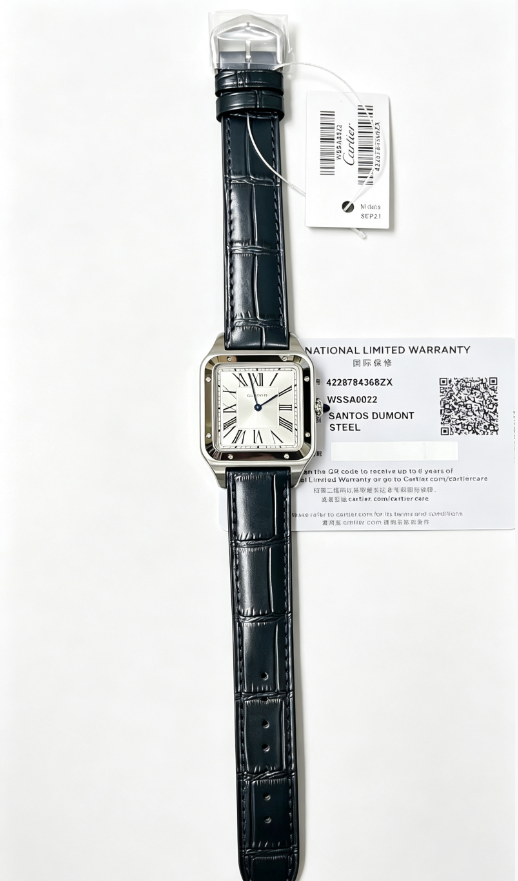 Cartier Santos Dumont Watch - Silver Dial-010957