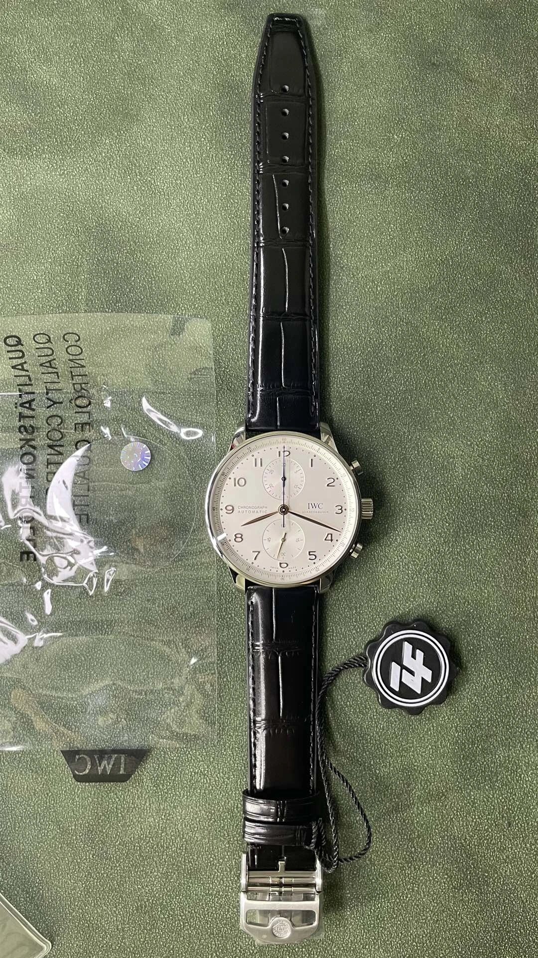 IWC Portugieser Chronograph Watch - Silver Dial-010829