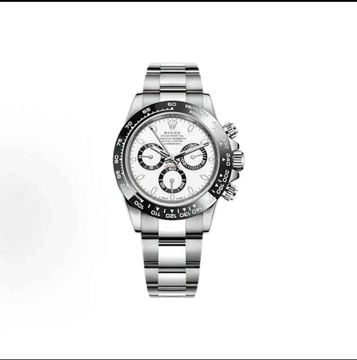 Rolex Cosmograph Daytona Watch - White Dial-009652