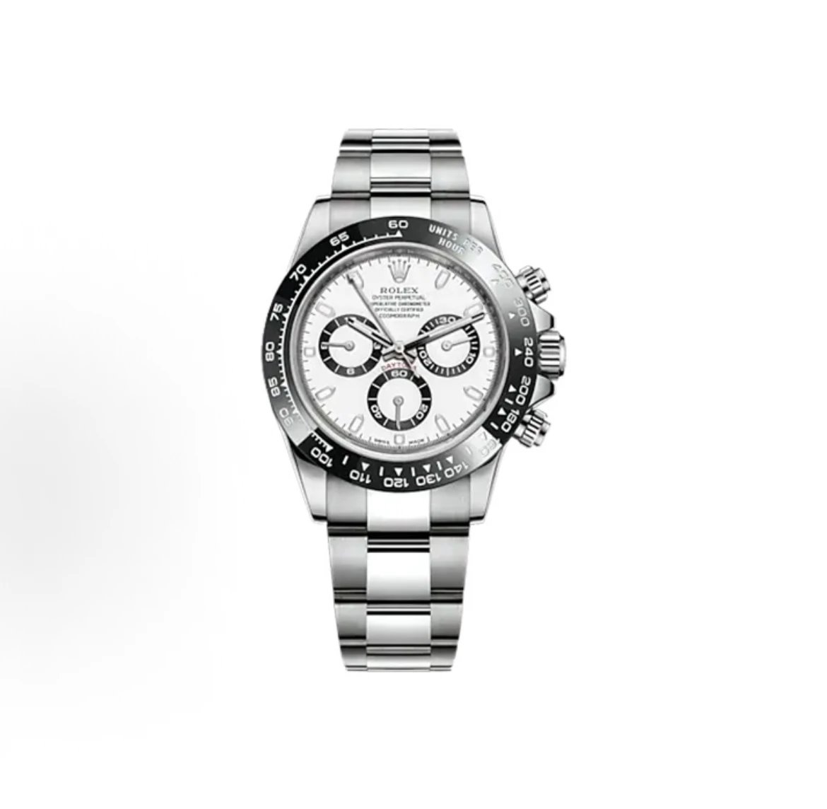 Rolex Cosmograph Daytona Watch - White Dial-009594