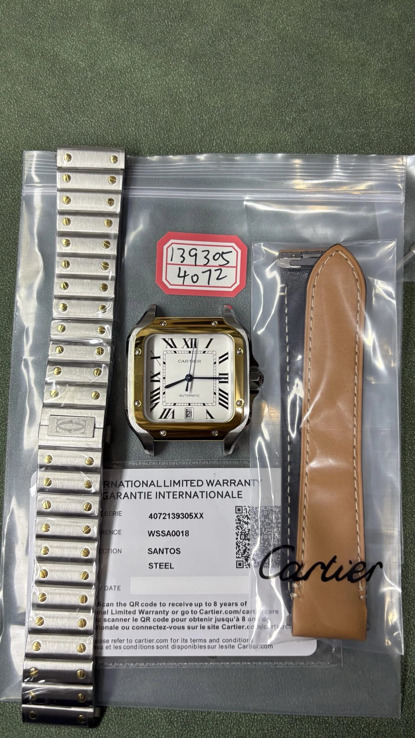 Cartier Santos Watch - White Dial-011069