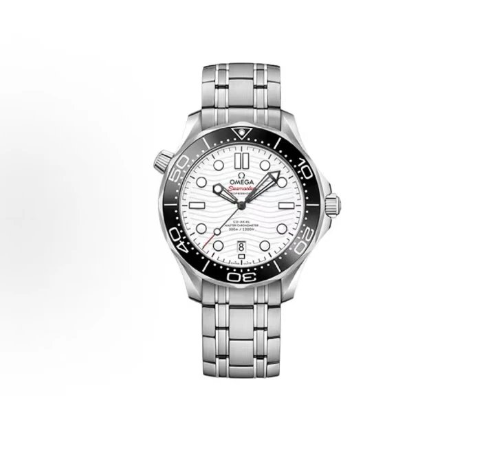 Omega Seamaster Professional Watch - White Dial with Red 'A' Logo-010637