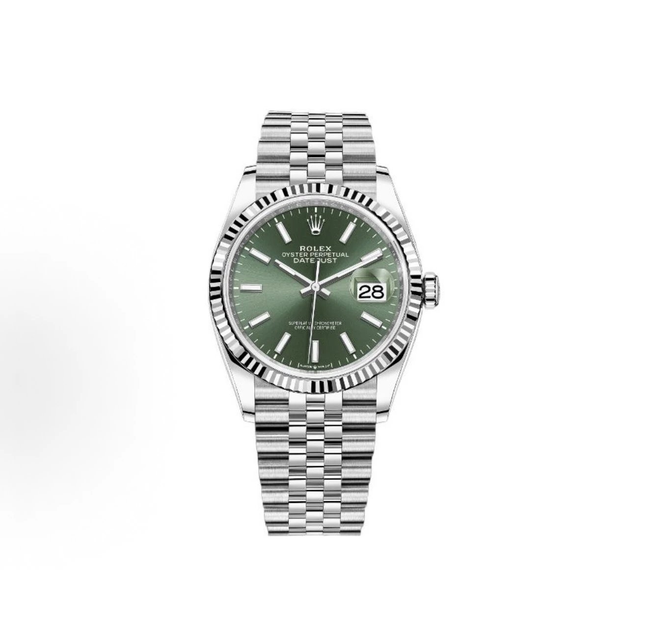 Rolex Oyster Perpetual Datejust Watch - Green Dial-010991