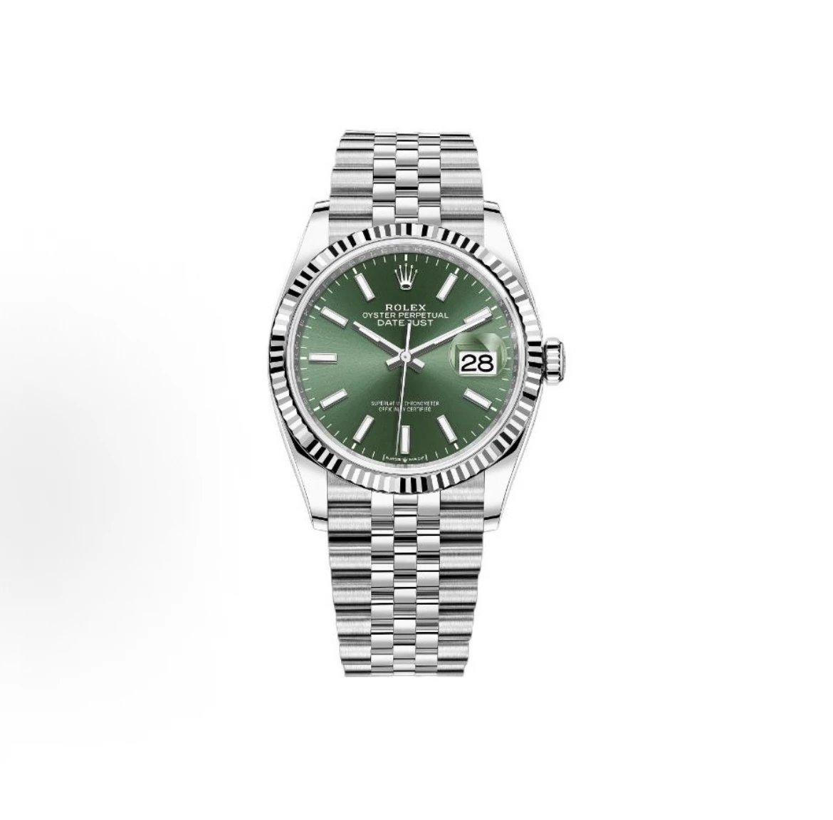 Rolex Datejust Watch - Green Dial-010569