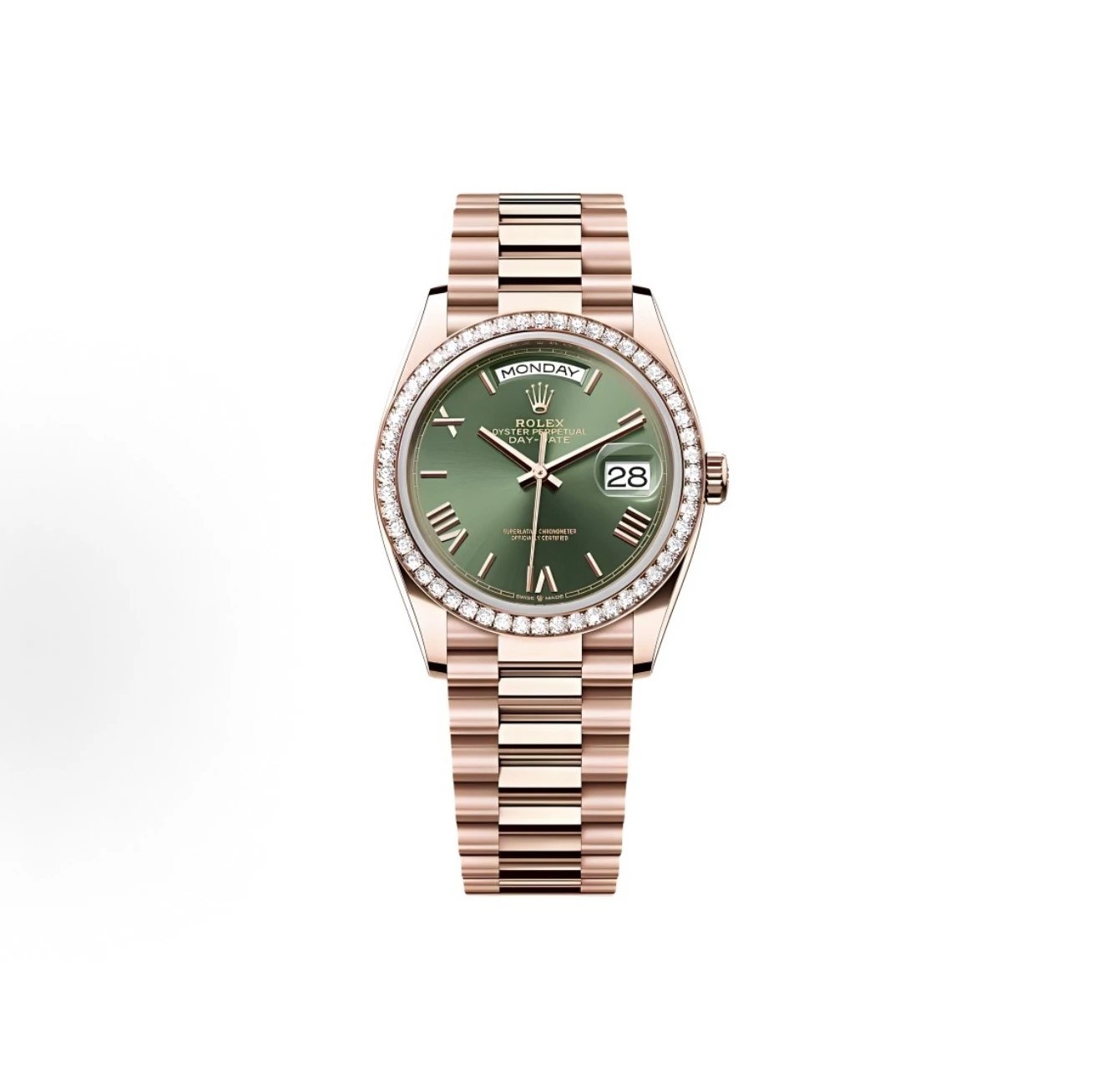 Rolex Oyster Perpetual Day-Date Watch - Green Dial-010119