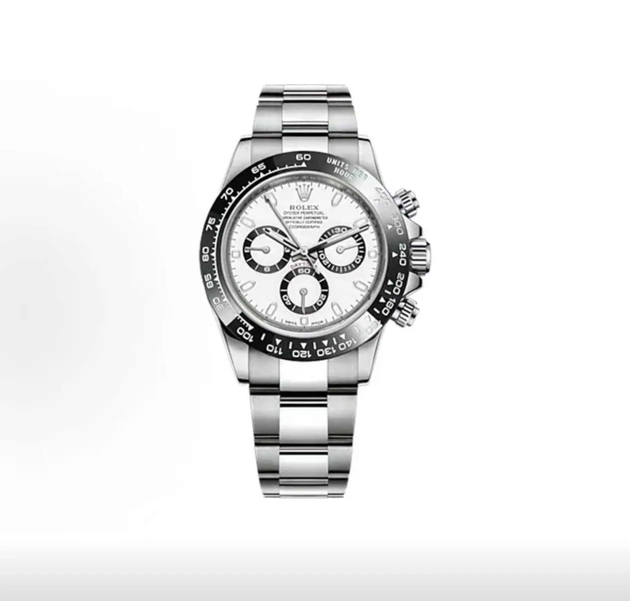 Rolex Cosmograph Daytona Watch - White Dial-009943