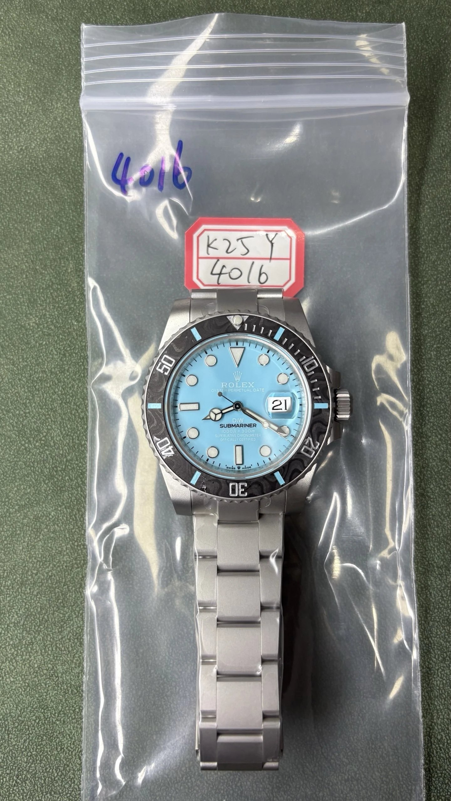Rolex Submariner Watch - Blue Dial-009890